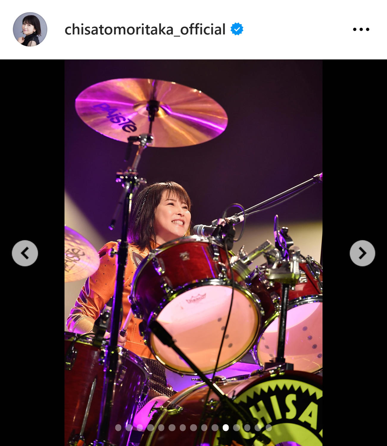 森高千里のインスタグラムから