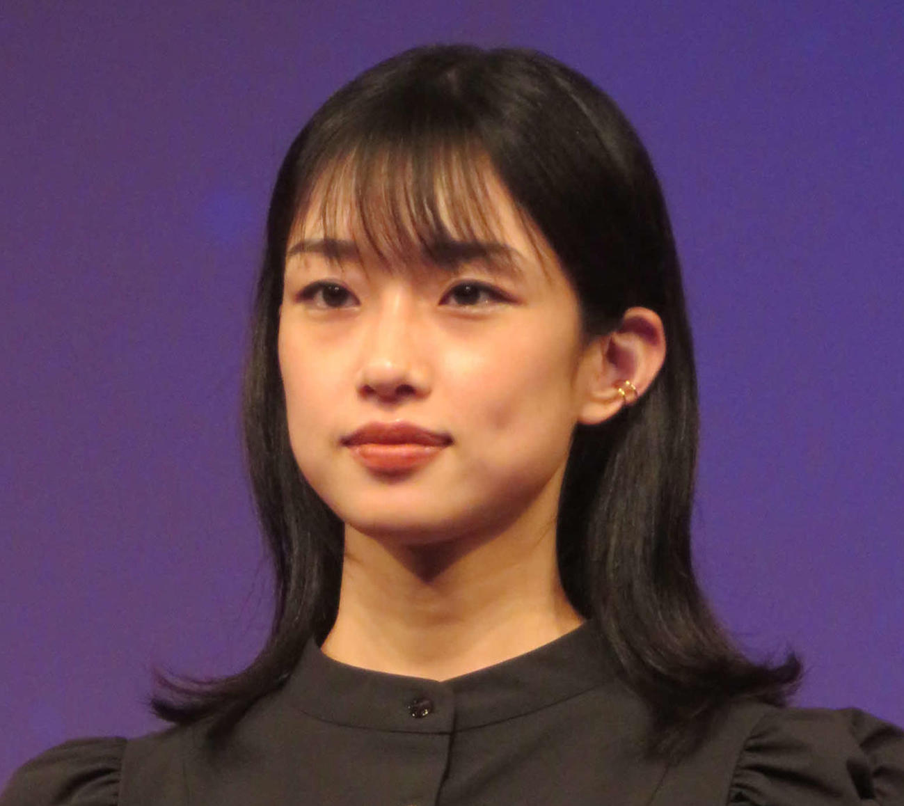 一般社団法人放送サービス高度化推進協会記者発表にゲストとして出席した河合優実（撮影・川田和博）