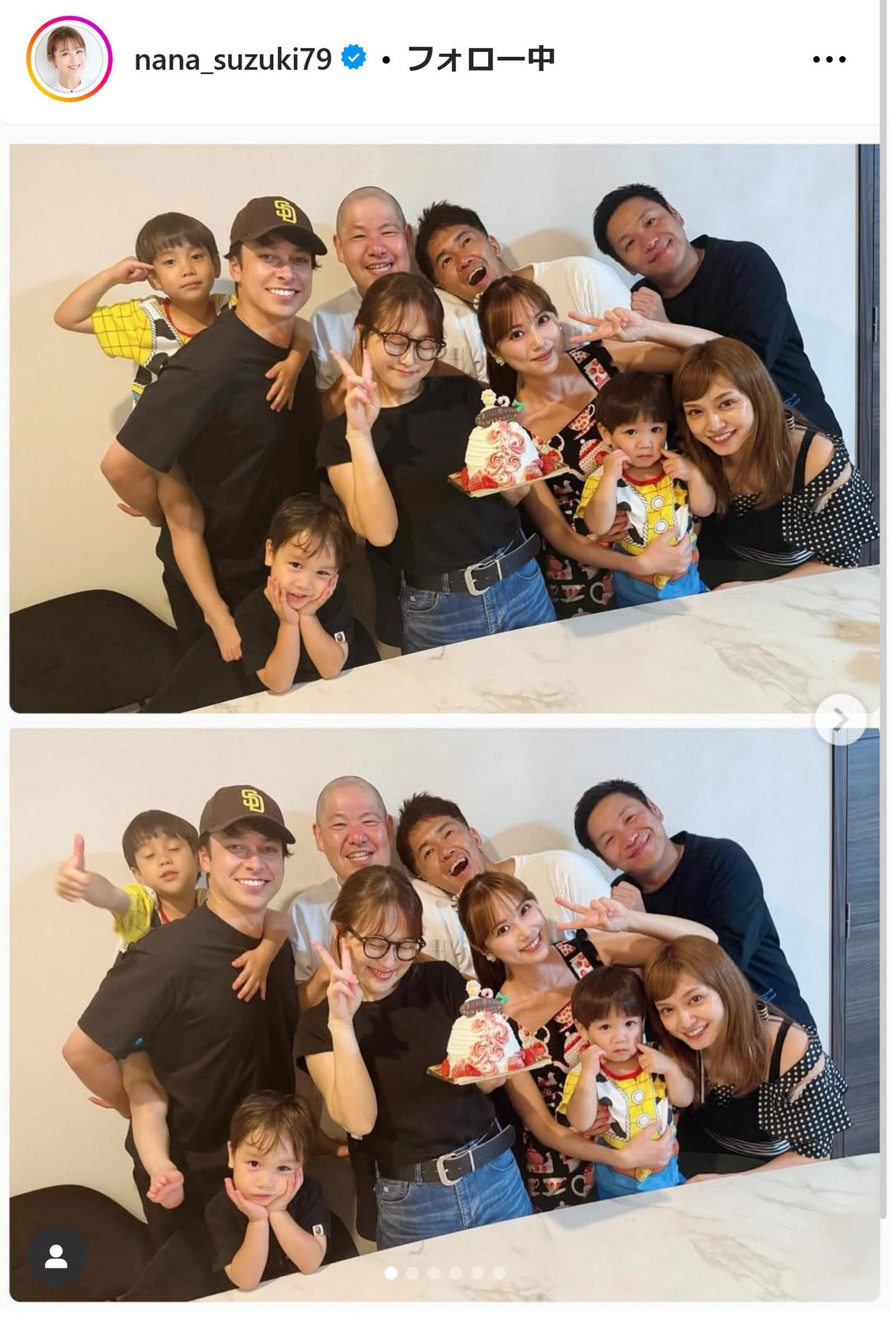 鈴木奈々インスタグラムから