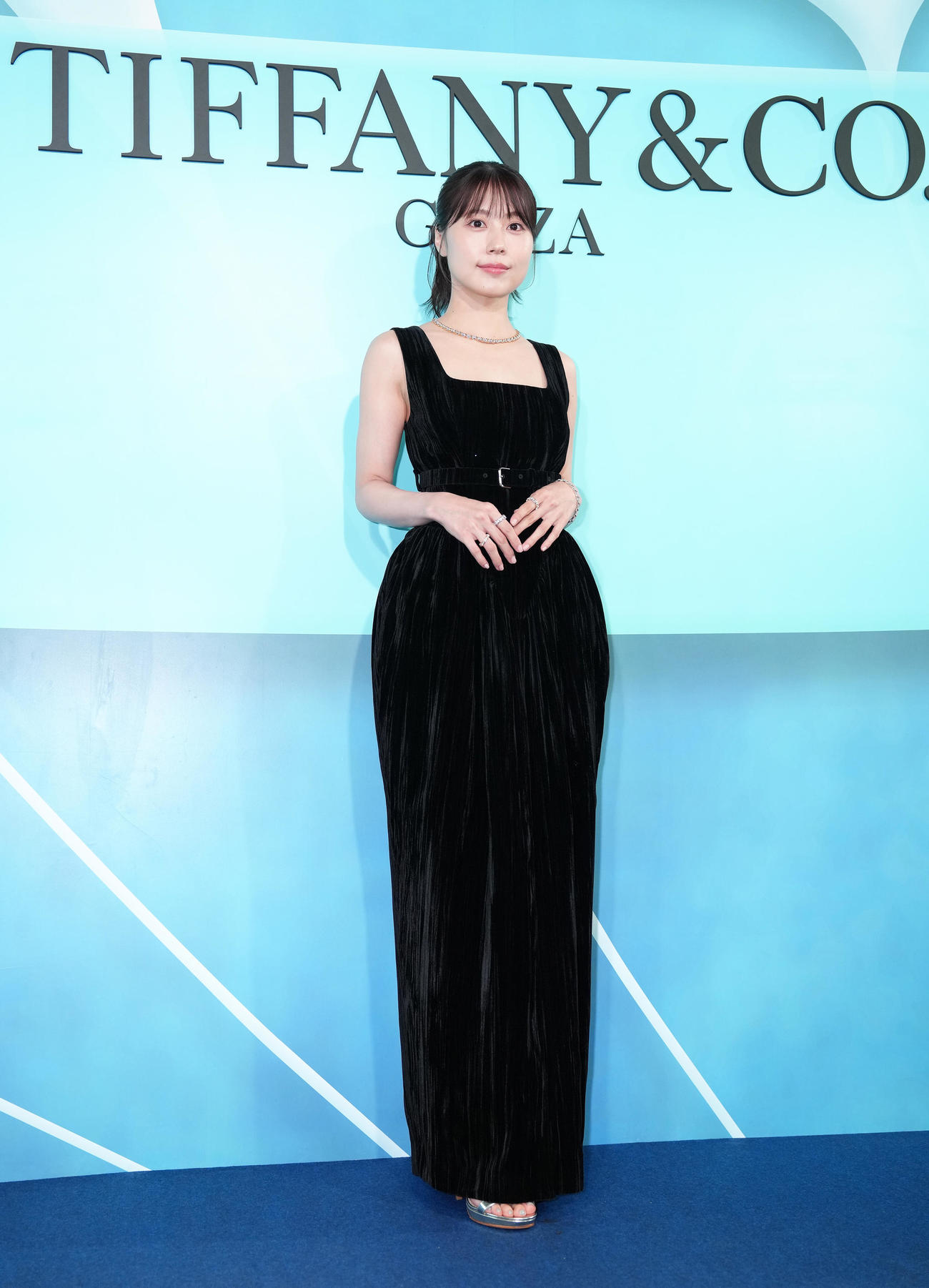 フォトコールに登場した有村架純（撮影・足立雅史）