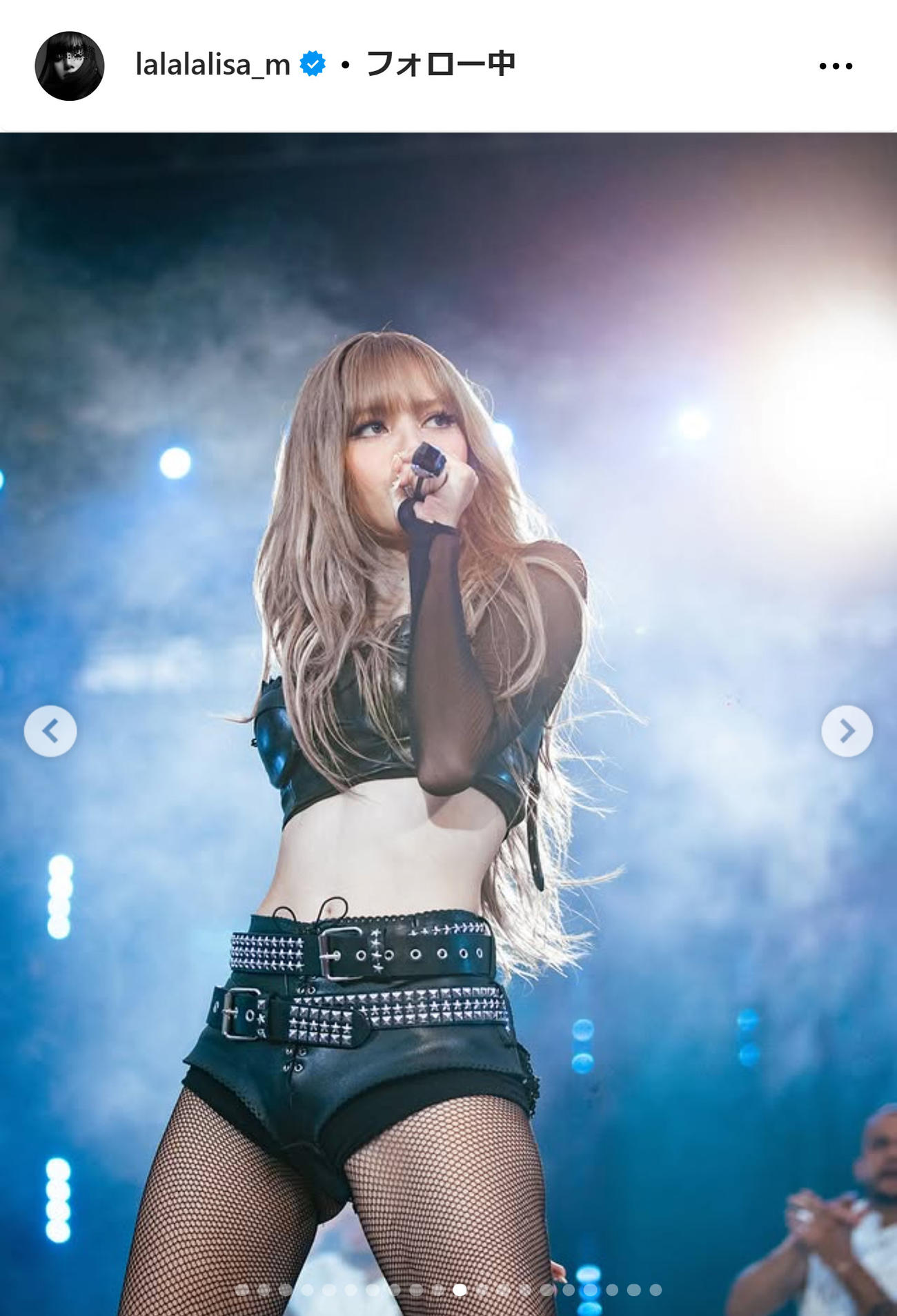 BLACKPINKリサのインスタグラムから