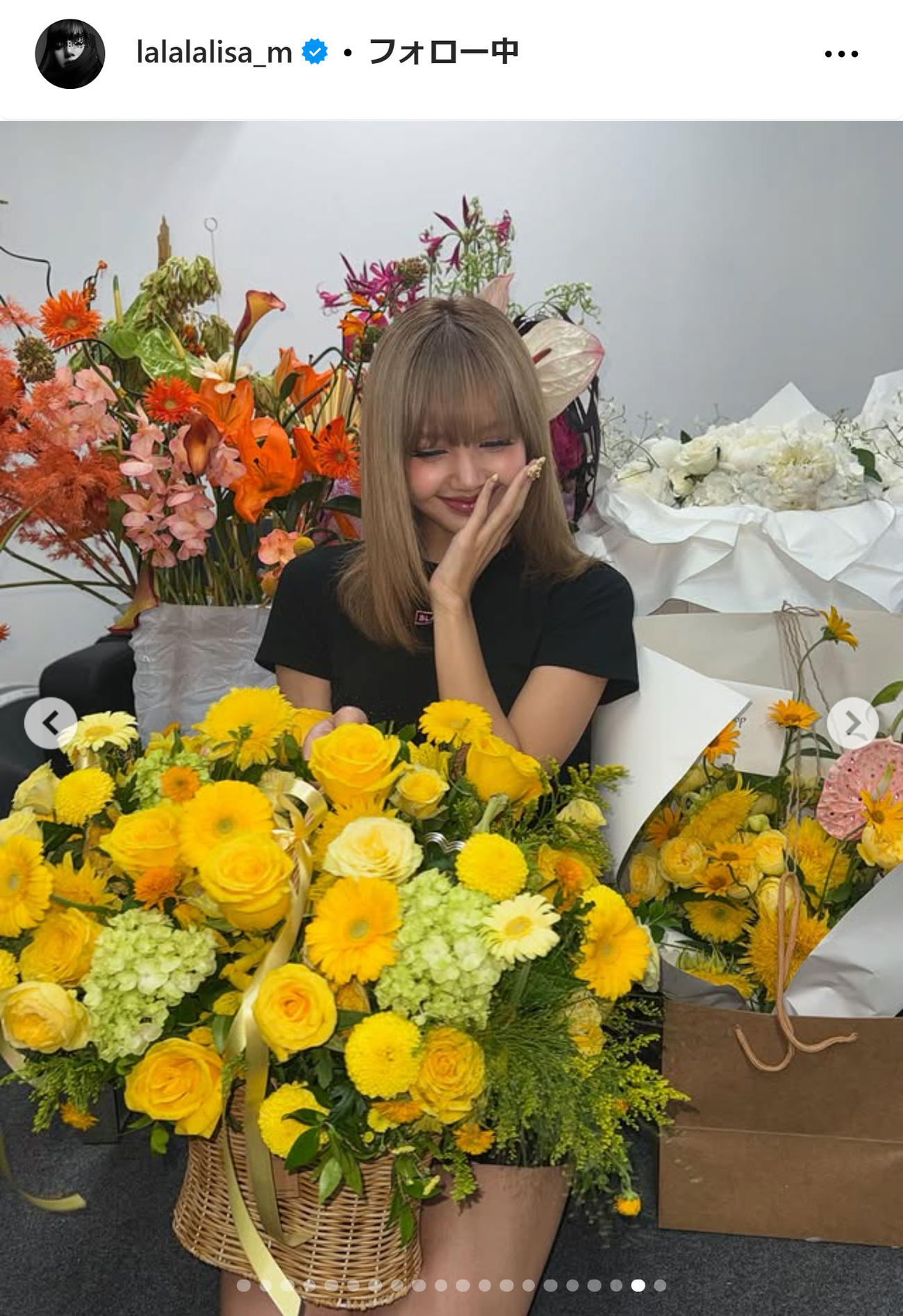 BLACKPINKリサのインスタグラムから