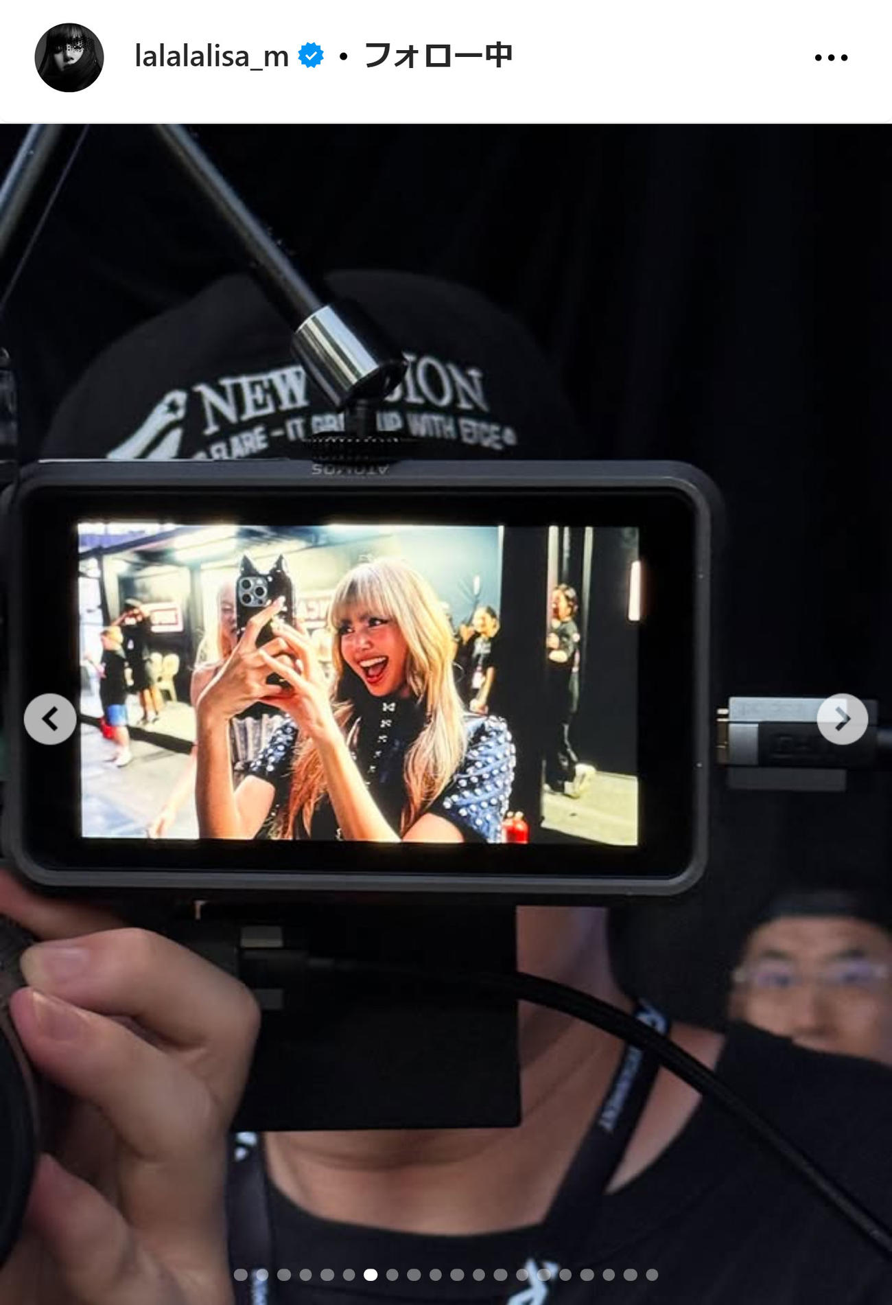 BLACKPINKリサのインスタグラムから