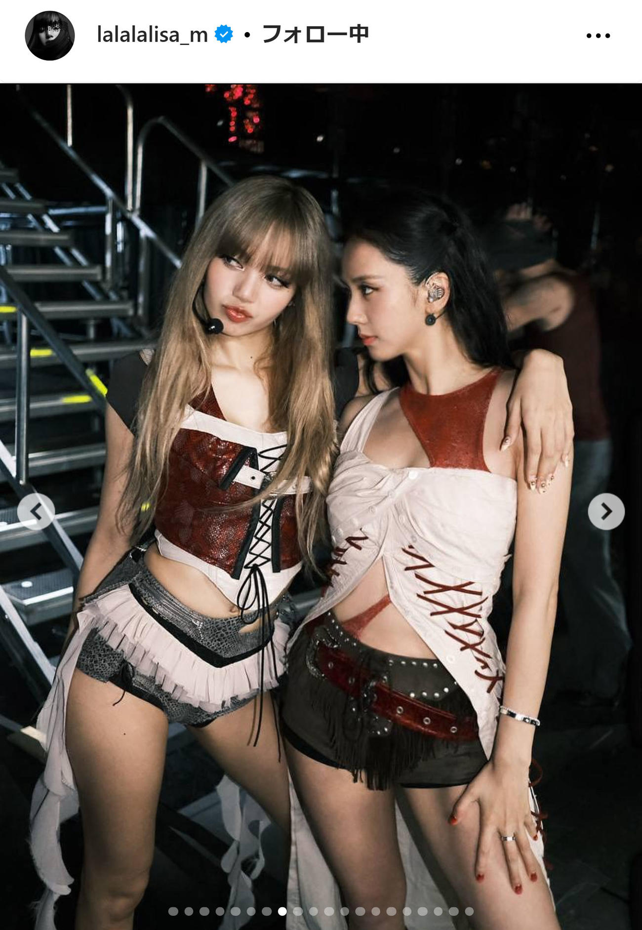 BLACKPINKリサのインスタグラムから
