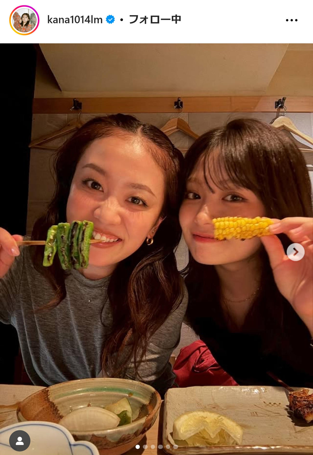 足立佳奈のインスタグラムから