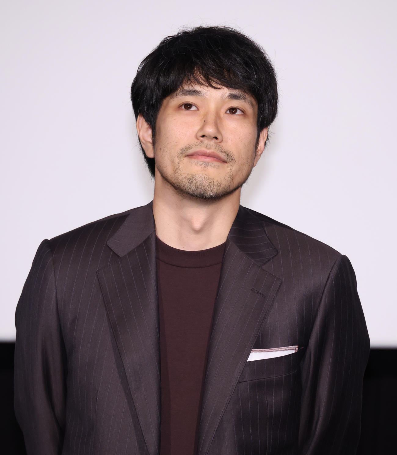 「三谷幸喜『おい、太宰』劇場版」公開記念舞台あいさつを行った松山ケンイチ（撮影・中島郁夫）