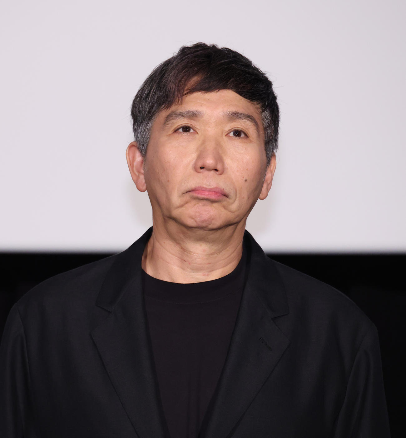 「三谷幸喜『おい、太宰』劇場版」公開記念舞台あいさつを行った梶原善（撮影・中島郁夫）