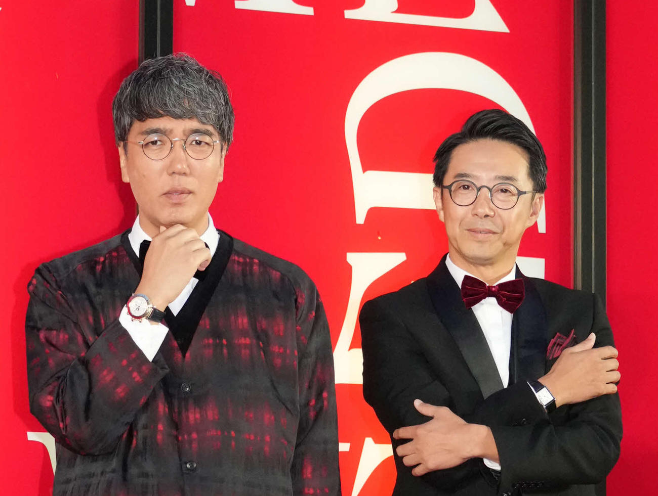 おぎやはぎの小木博明（左）と矢作兼（2023年9月撮影）