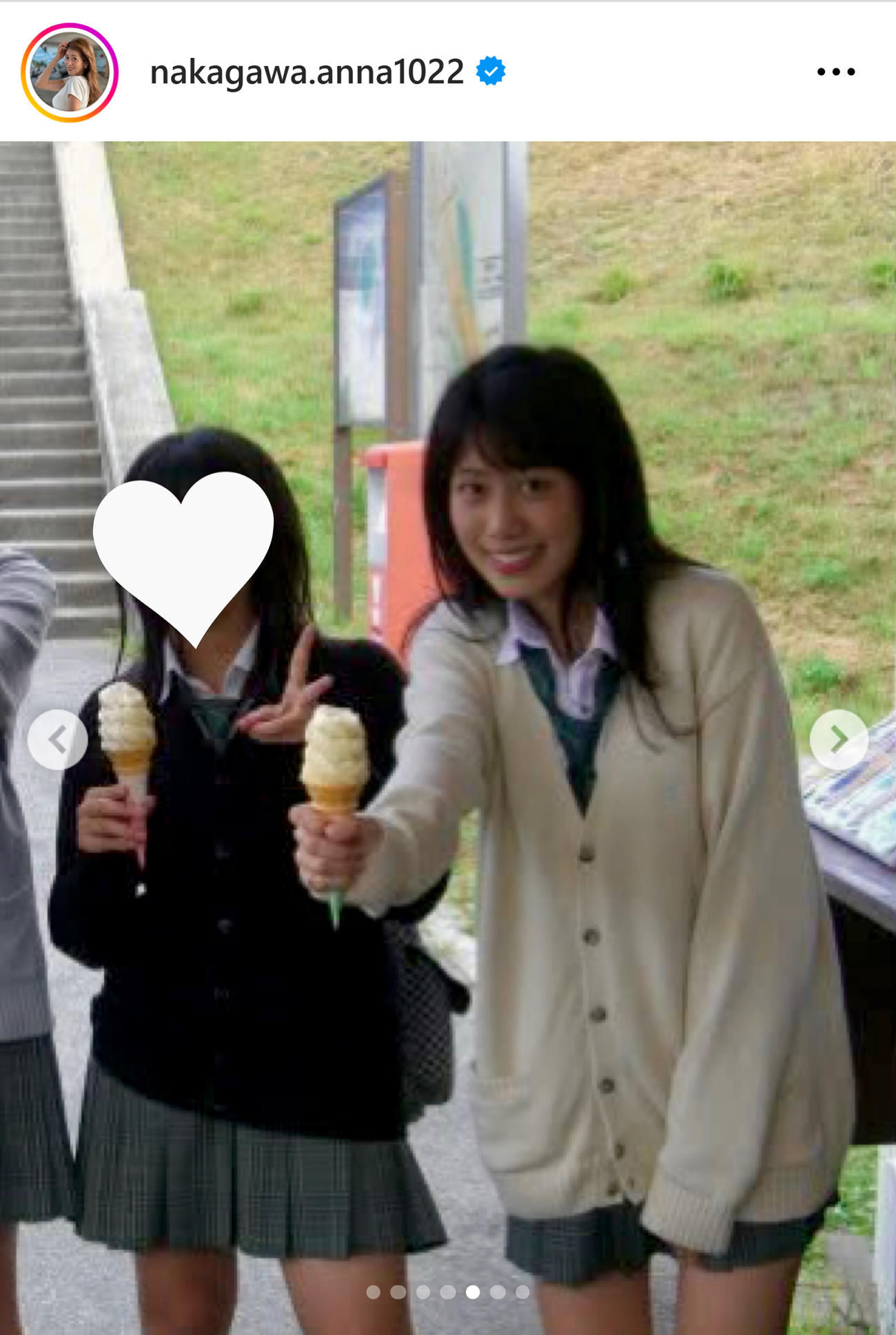 中川安奈のインスタグラムから