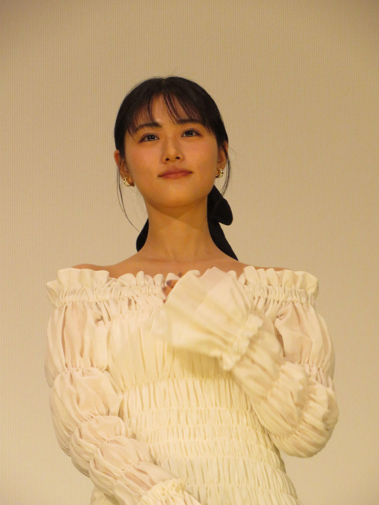 さよなら丸の内TOEI「【推しの子】－The Final Act－」上映後舞台あいさつに登壇した原菜乃華（撮影・村上幸将）