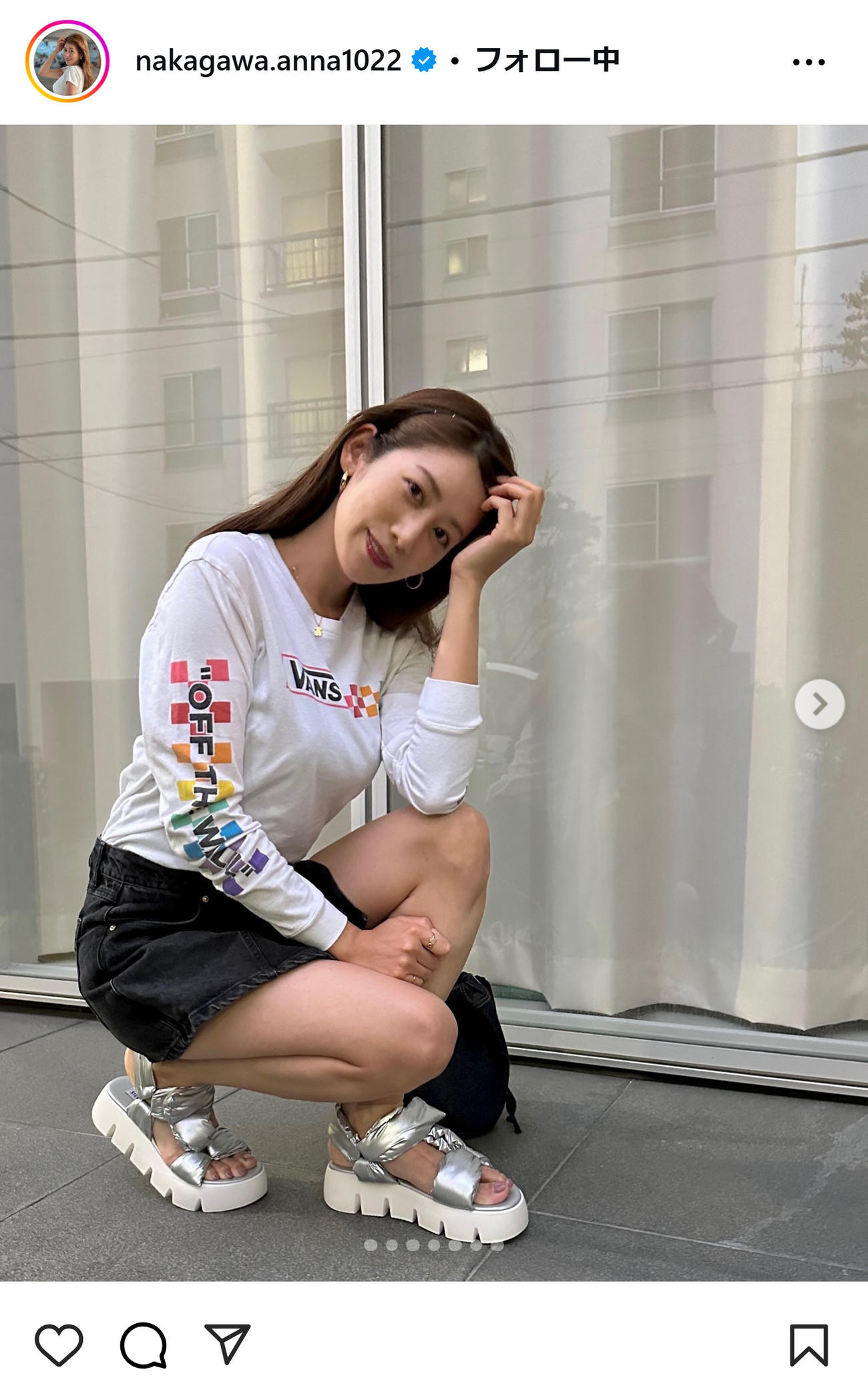 中川安奈のインスタグラムから