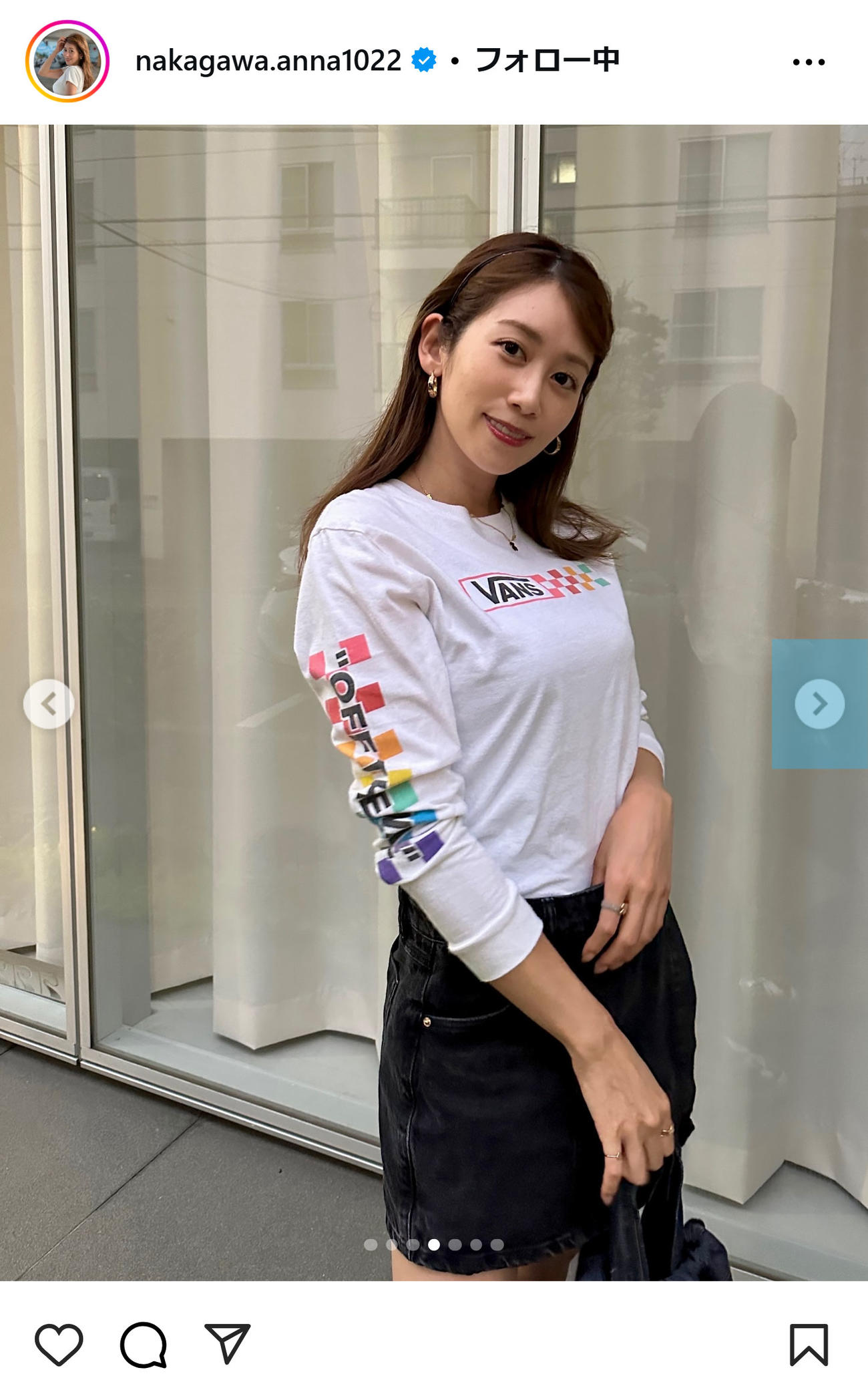 中川安奈のインスタグラムから