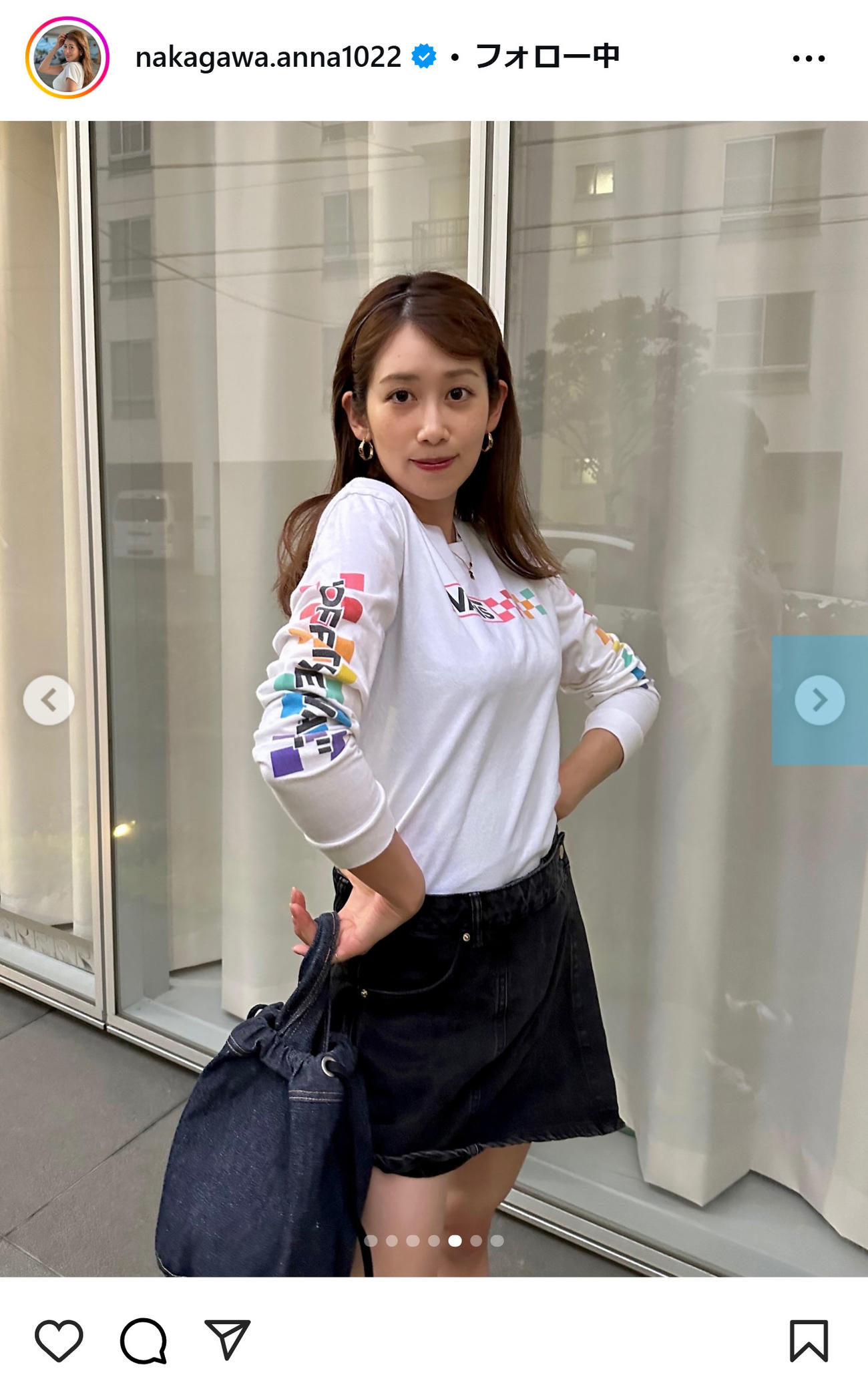 中川安奈のインスタグラムから