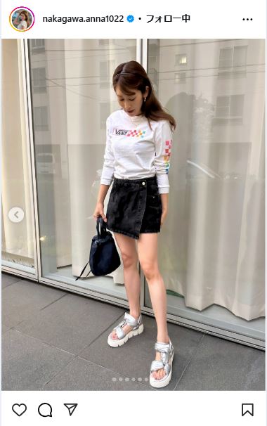 中川安奈のインスタグラムから