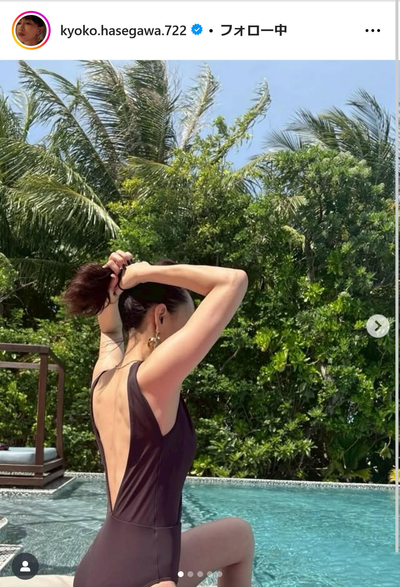 長谷川京子インスタグラムから