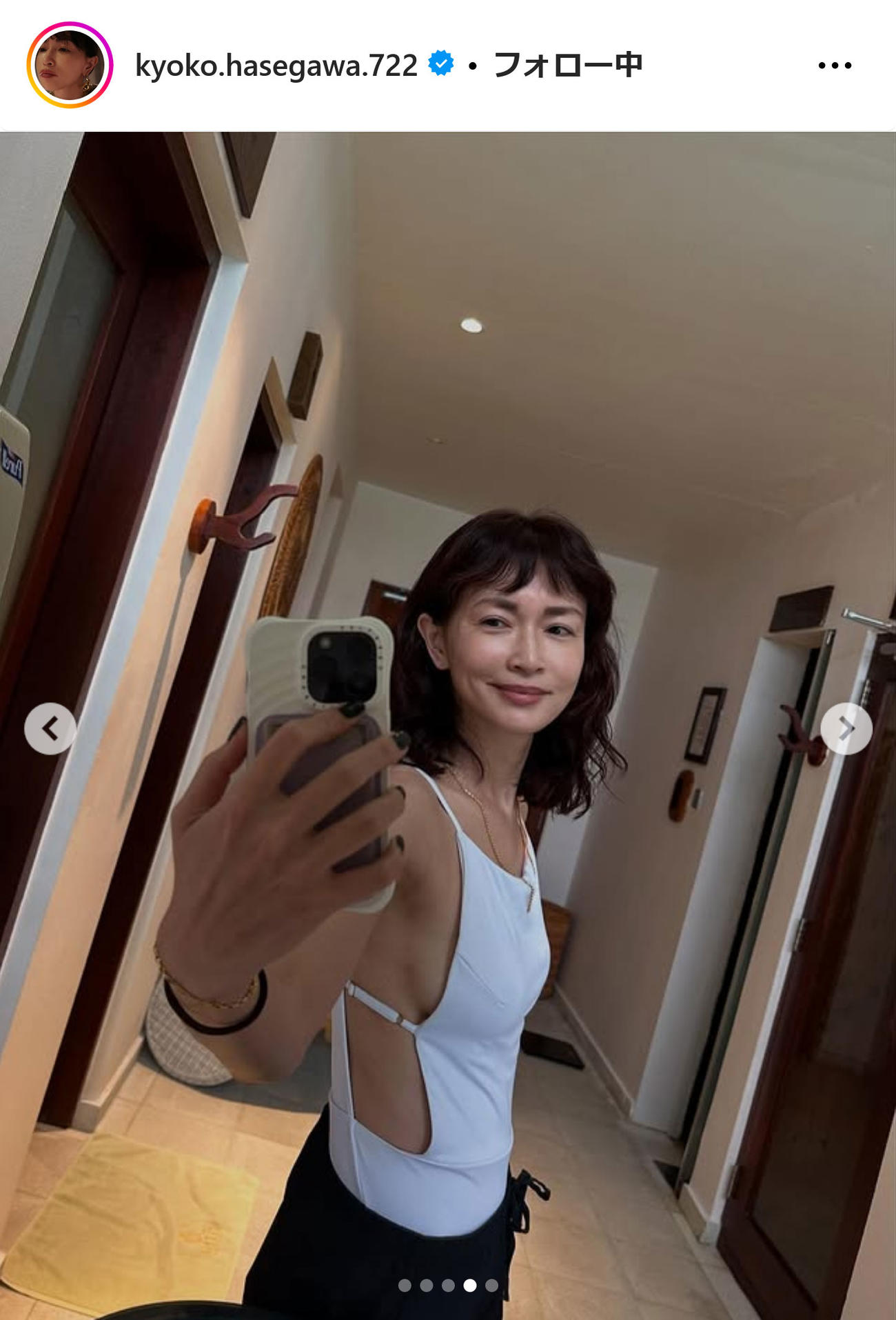 長谷川京子インスタグラムから
