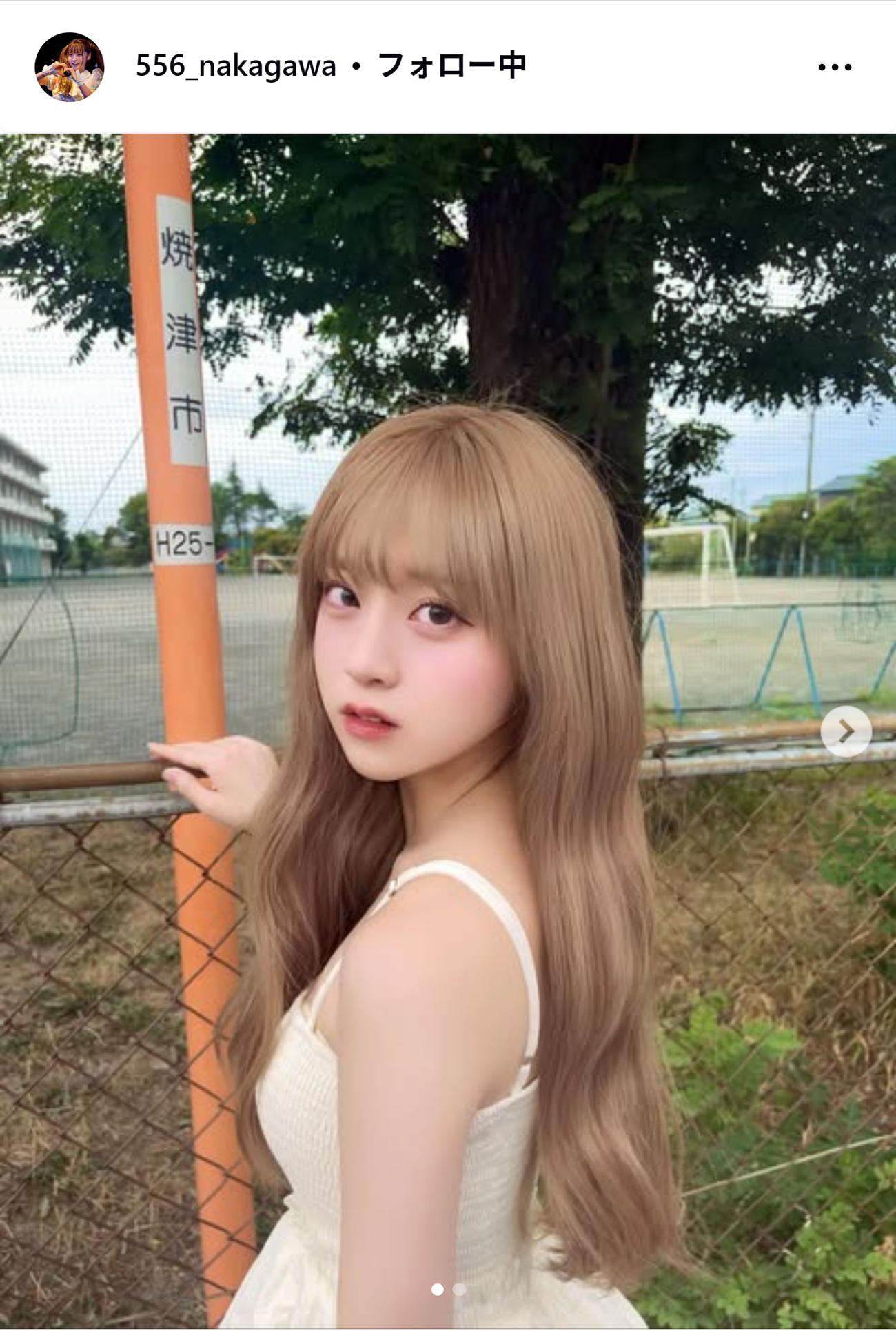 中川心のインスタグラムから