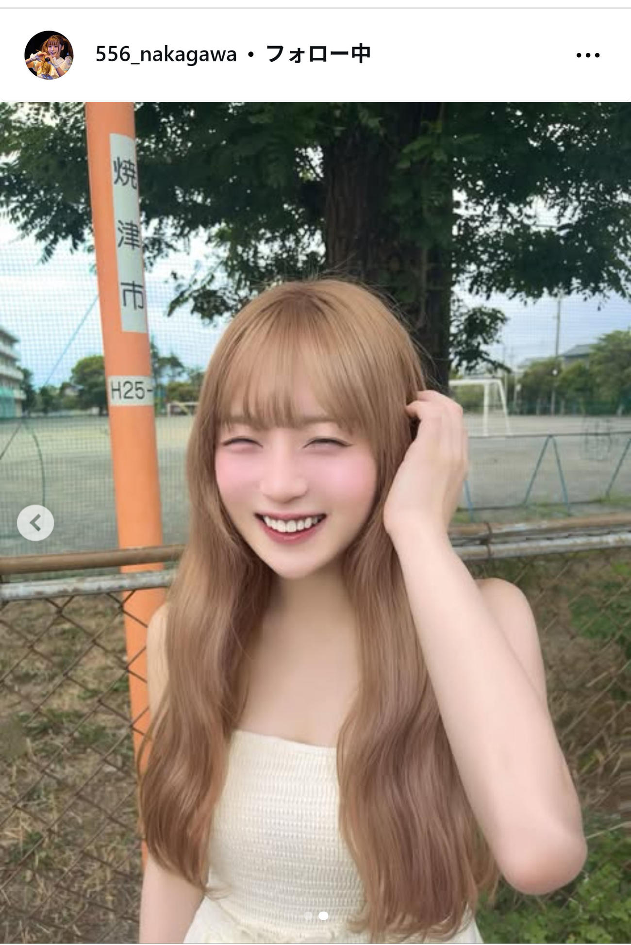 中川心のインスタグラムから
