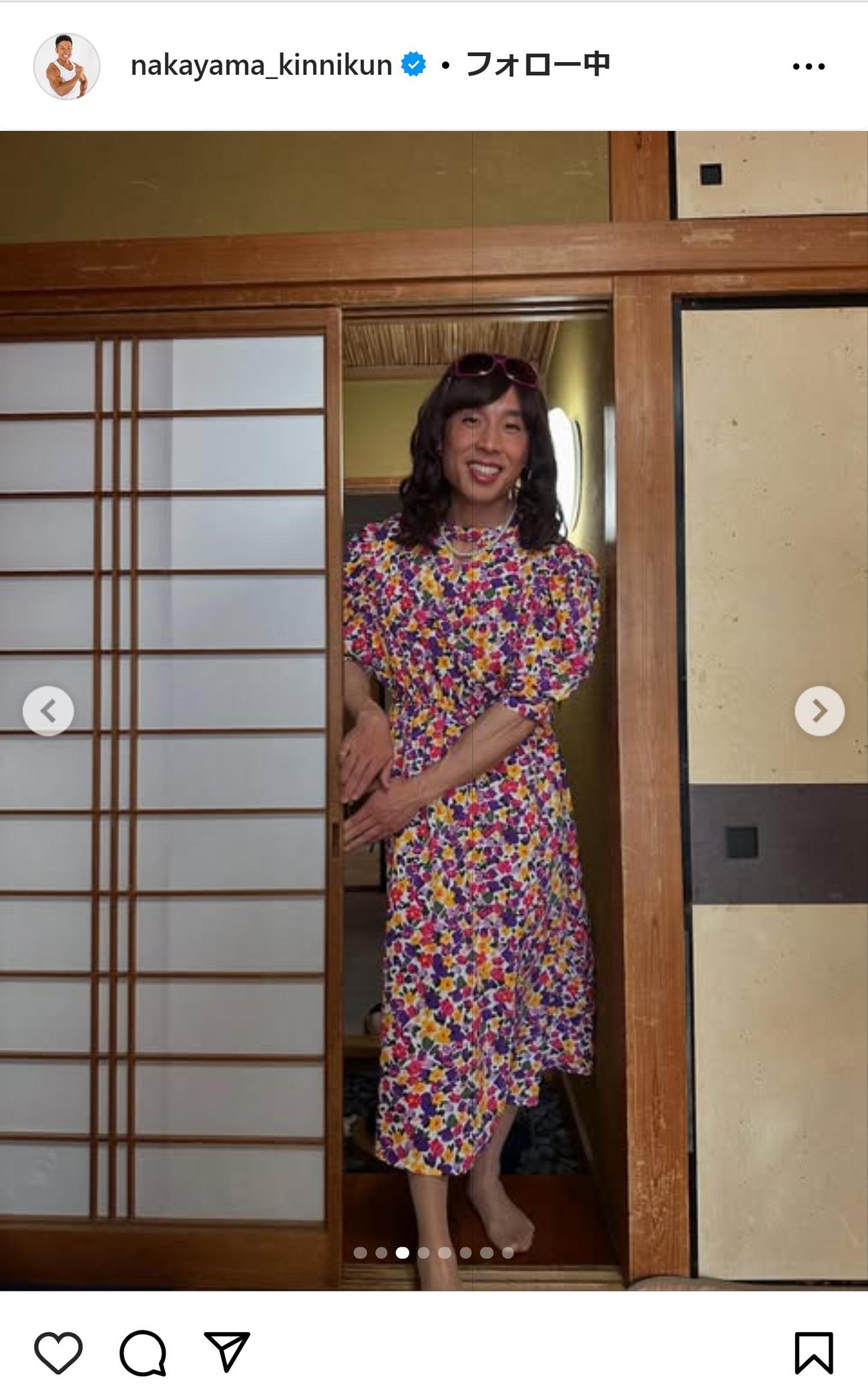 なかやまきんに君のインスタグラムから