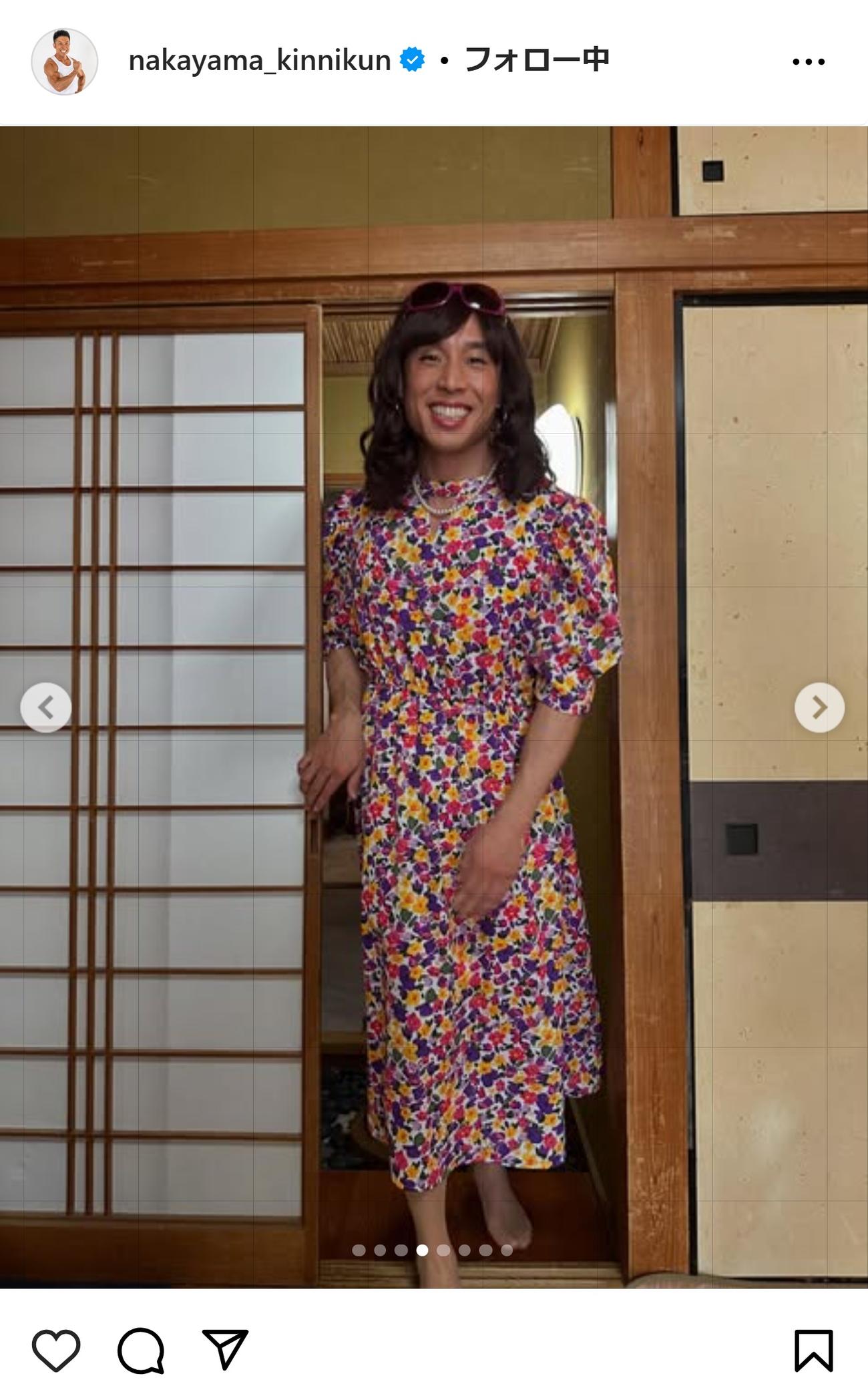 なかやまきんに君のインスタグラムから