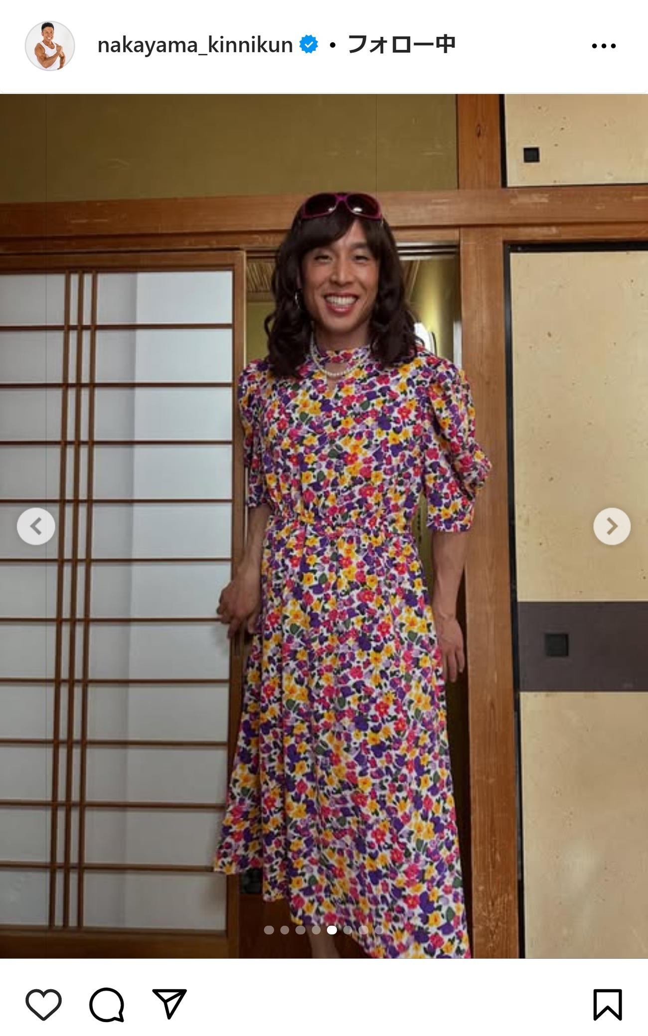 なかやまきんに君のインスタグラムから