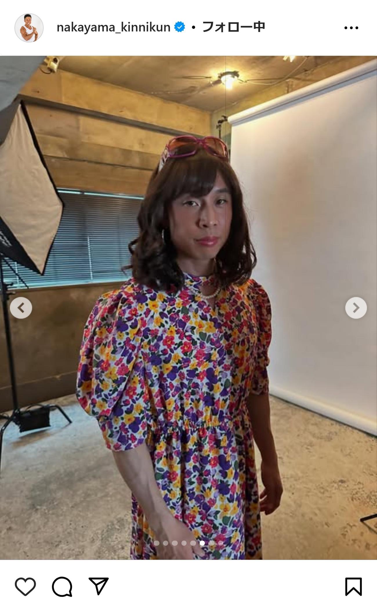 なかやまきんに君のインスタグラムから