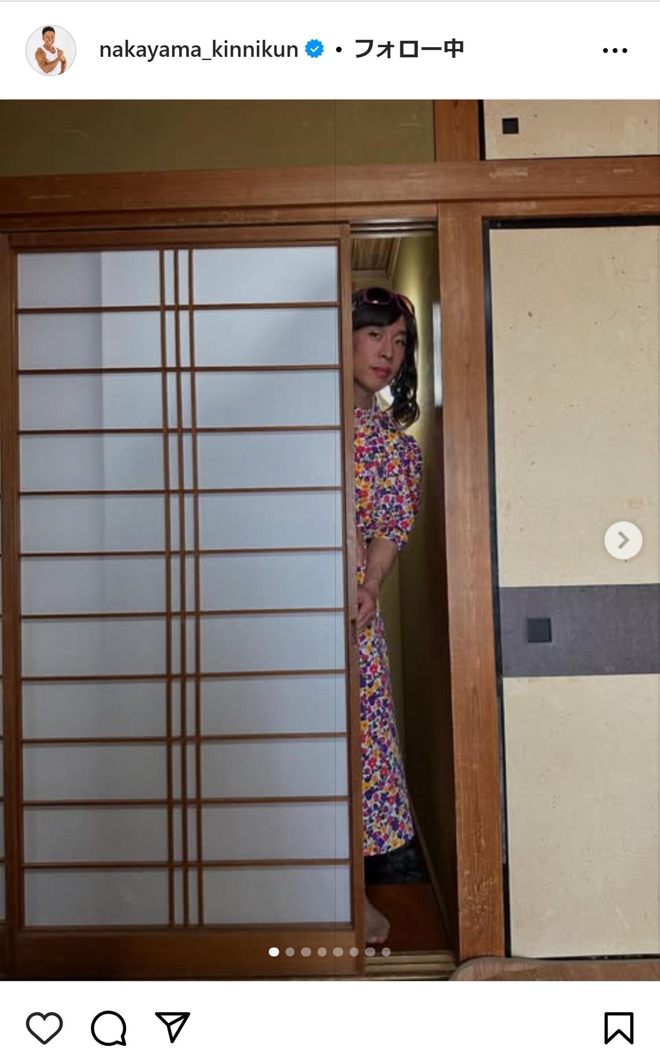 なかやまきんに君のインスタグラムから