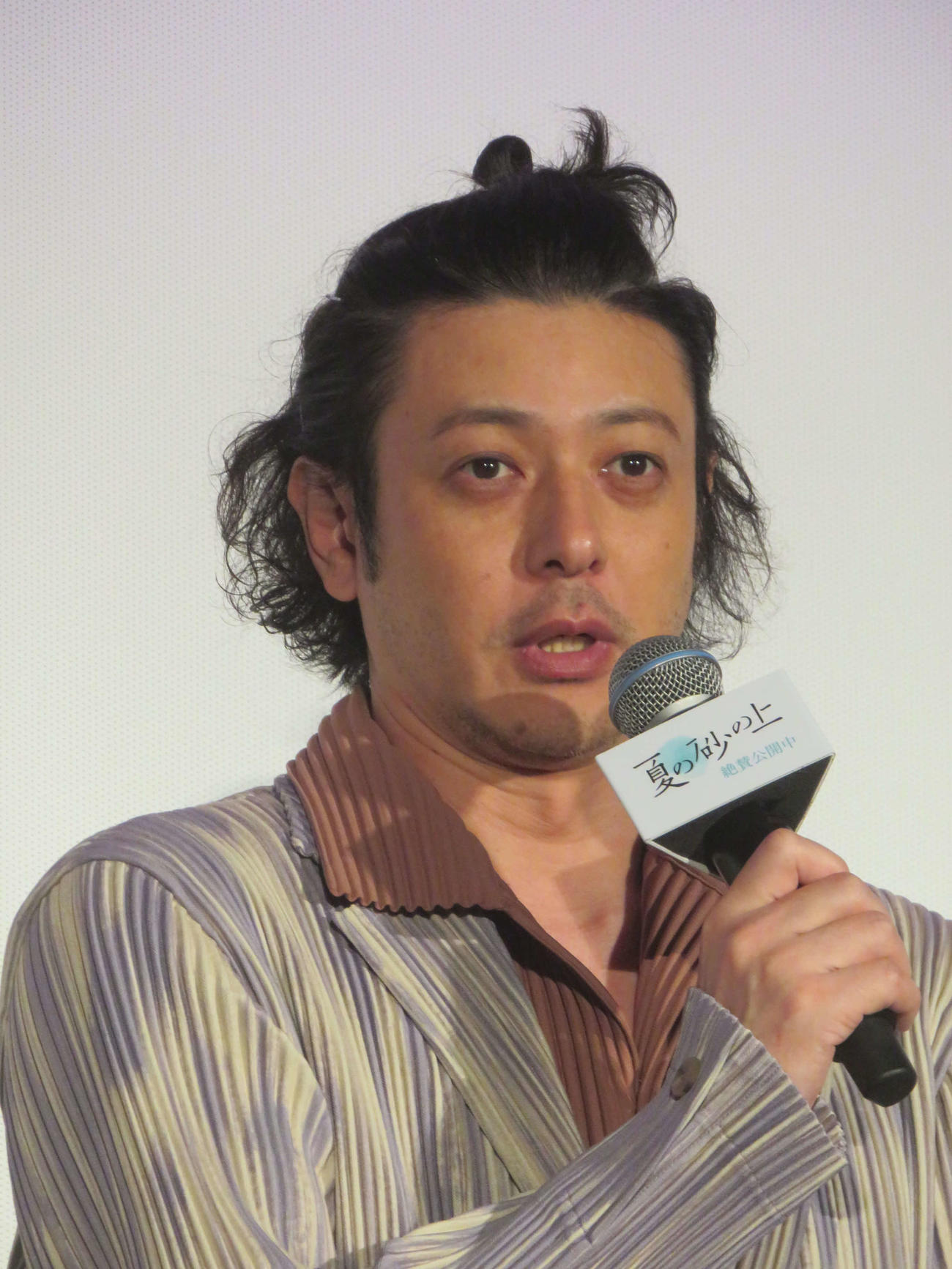映画「夏の砂の上」ティーチインイベントに出席したオダギリジョー（撮影・川田和博）