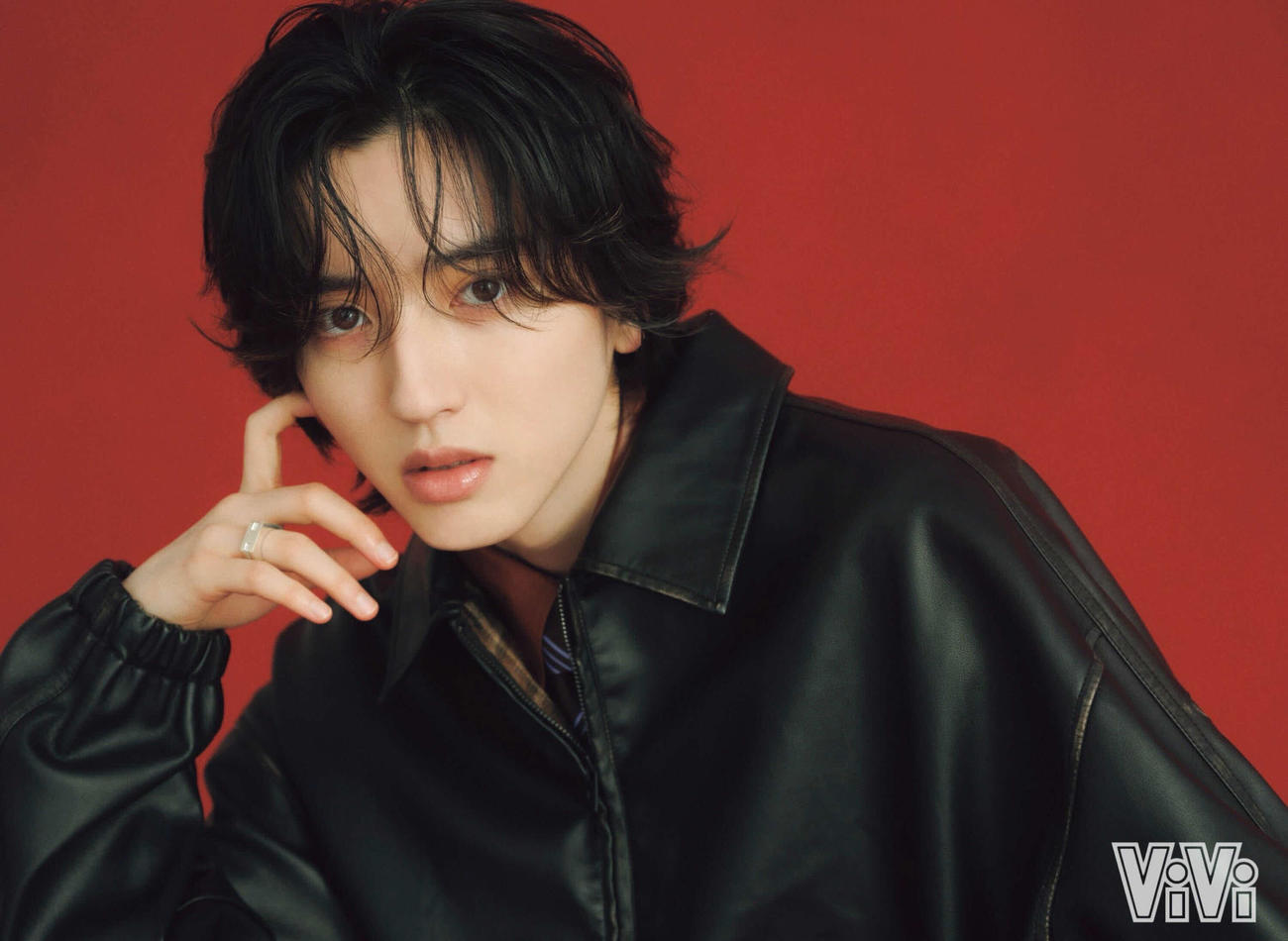 「ViVi国宝級イケメンランキング」のNOW部門で1位を獲得したなにわ男子の道枝駿佑（C）講談社　ViVi2025年9月号