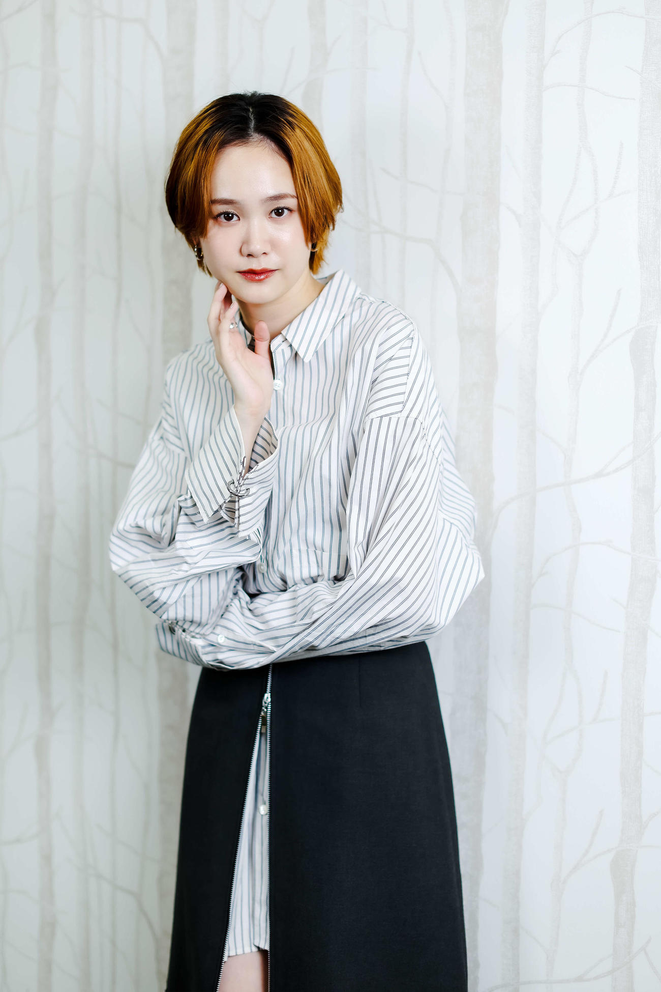 TBS系連続ドラマ「シンデレラ　クロゼット」で主演を務める尾碕真花（撮影・河田真司）