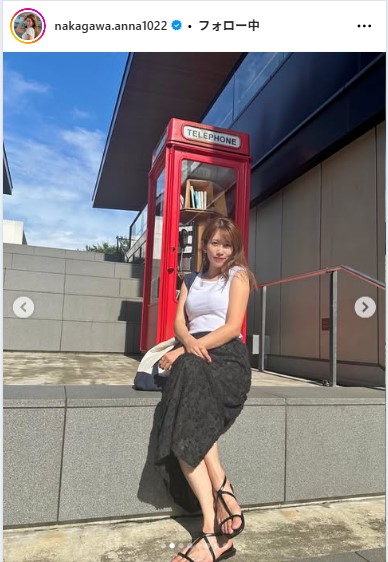 中川安奈のインスタグラムから