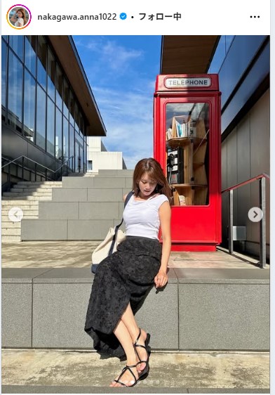 中川安奈のインスタグラムから