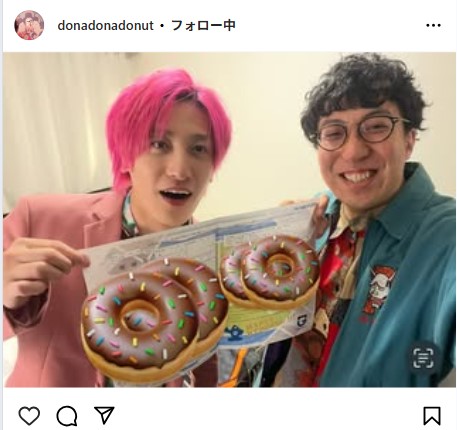 ドーナツのインスタグラムから