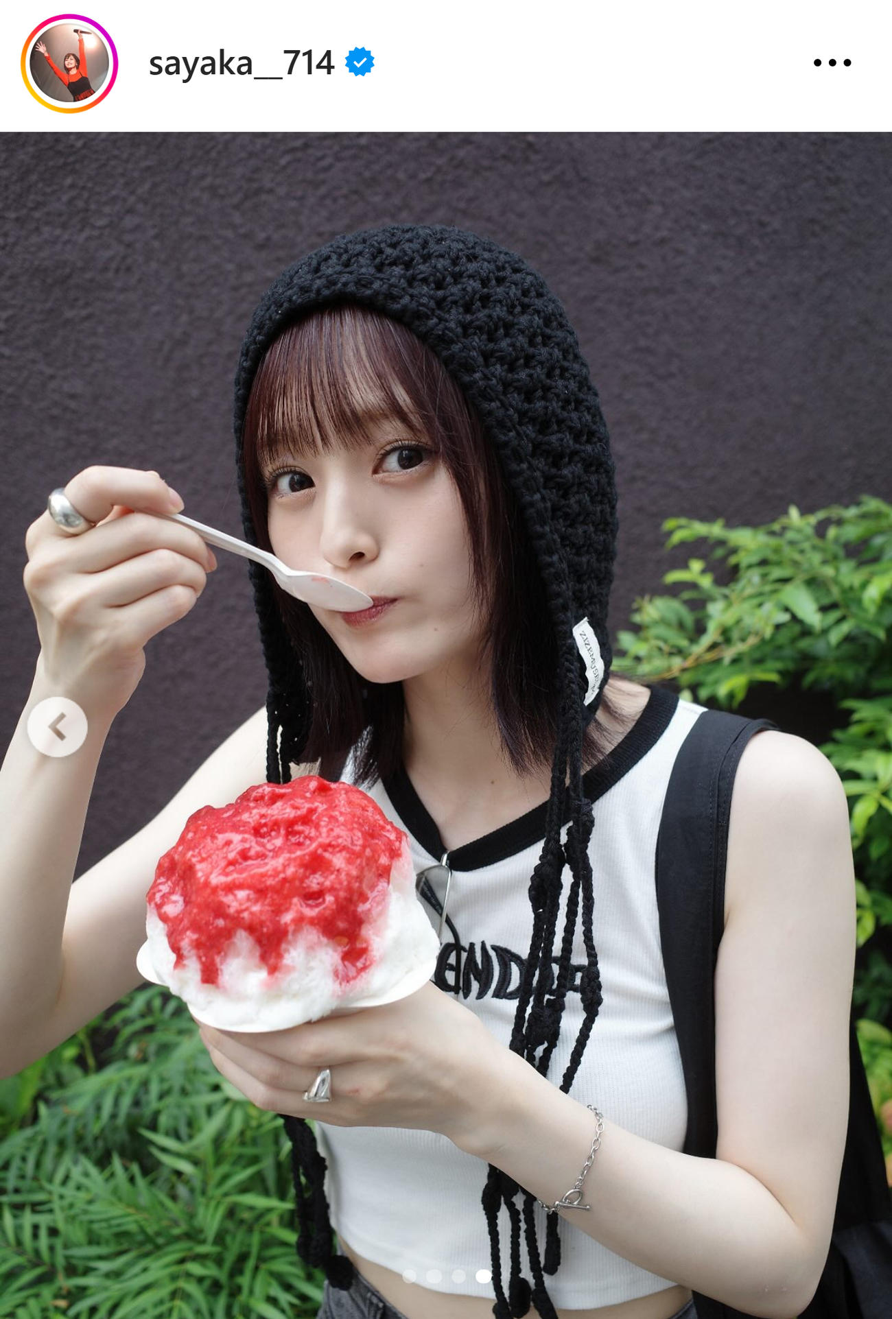 山本彩のインスタグラムから