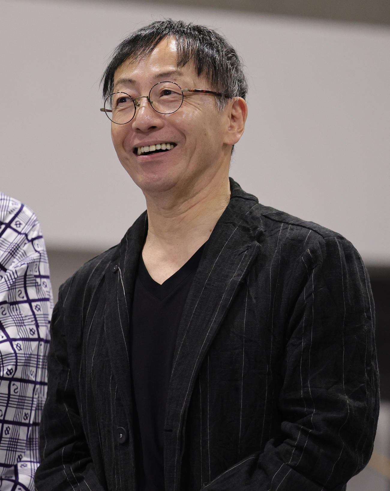 「野田版　研辰の討たれ」の会見に登場した、脚本・演出の野田秀樹氏（撮影・野上伸悟）