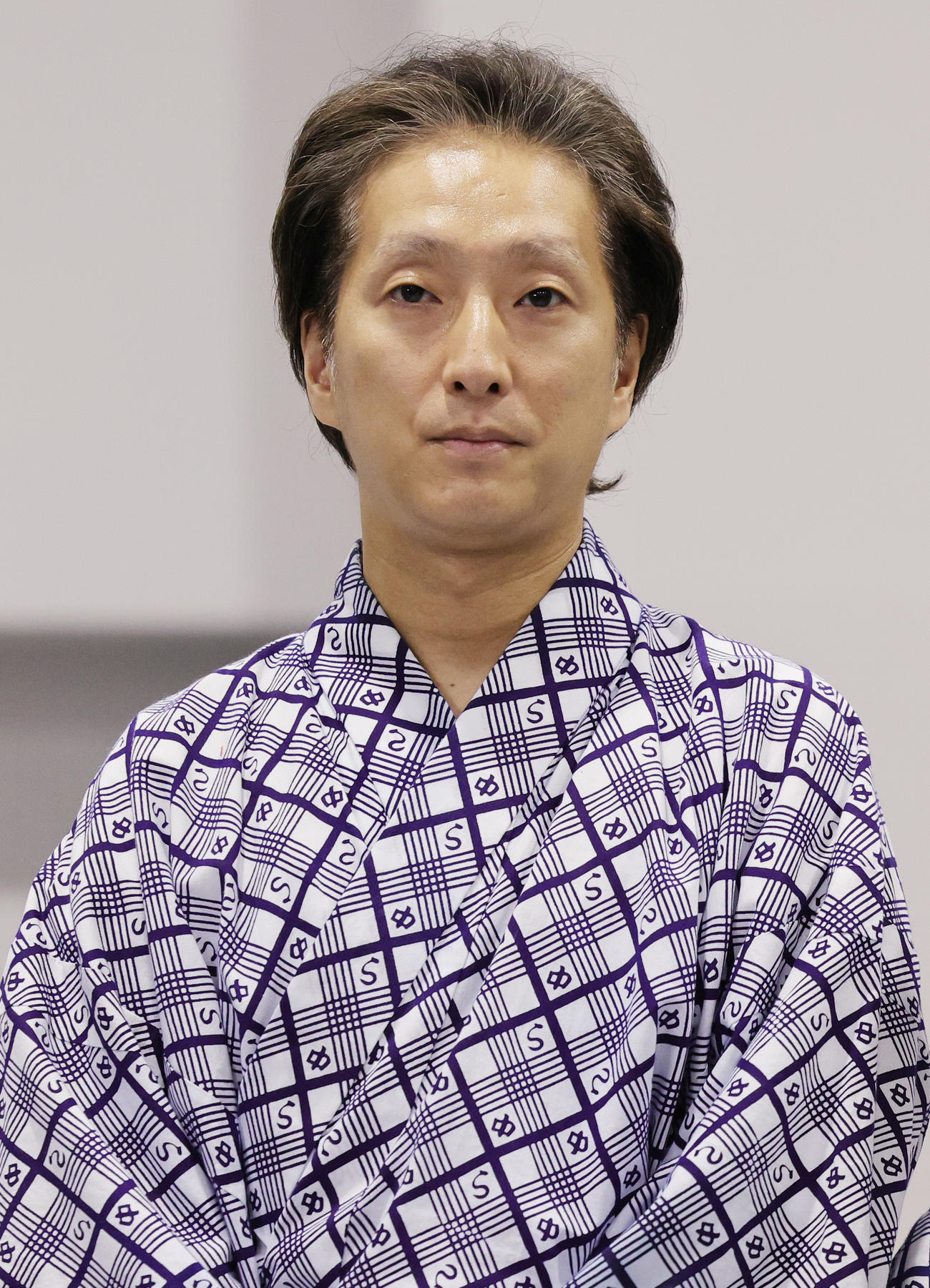 「野田版　研辰の討たれ」の会見に登場した中村七之助（撮影・野上伸悟）