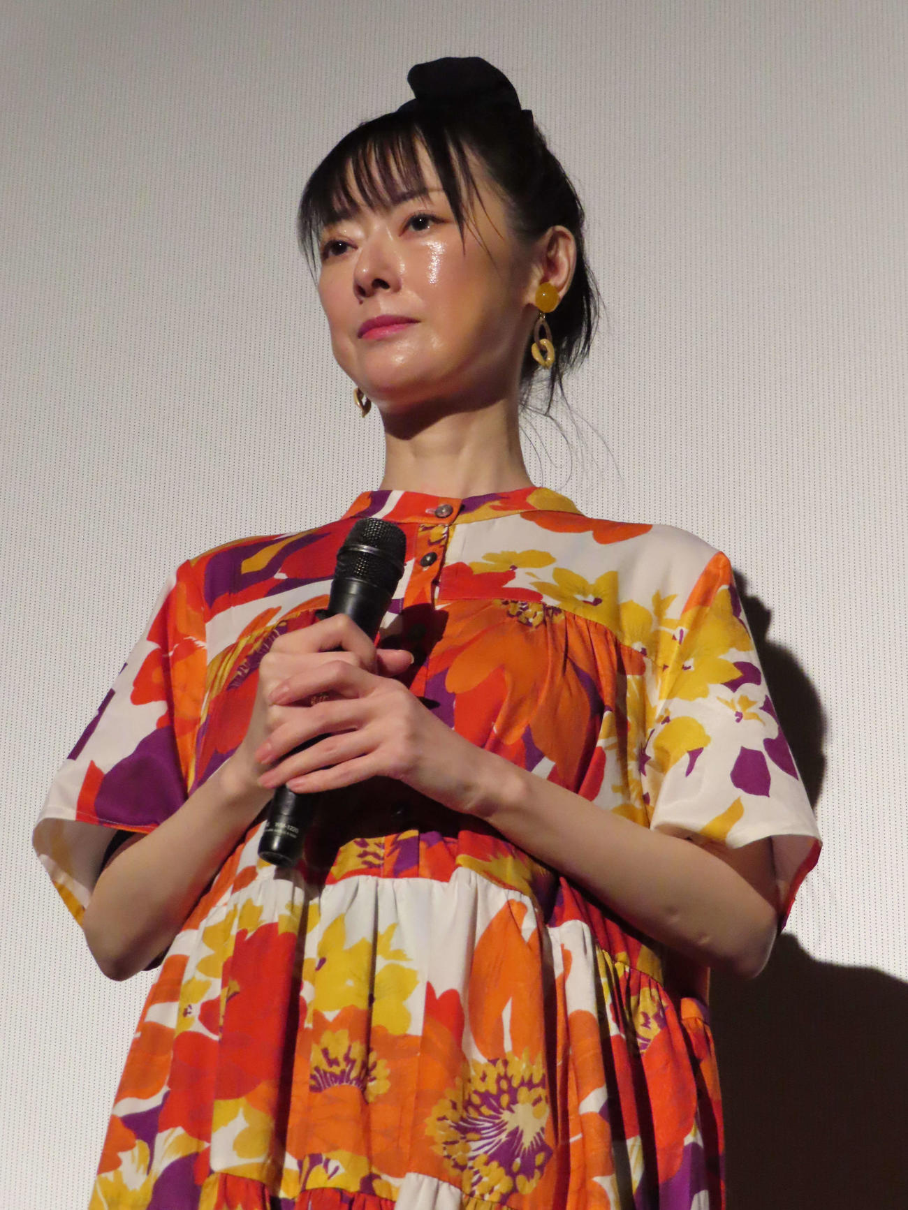 映画「渇愛」の完成上映会にゲストとして出席した遠野なぎこさん（2025年4月撮影）