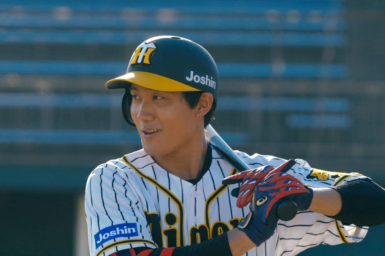 映画「栄光のバックホーム」で横田慎太郎さんを演じる松谷鷹也（C）2025「栄光のバックホーム」製作委員会