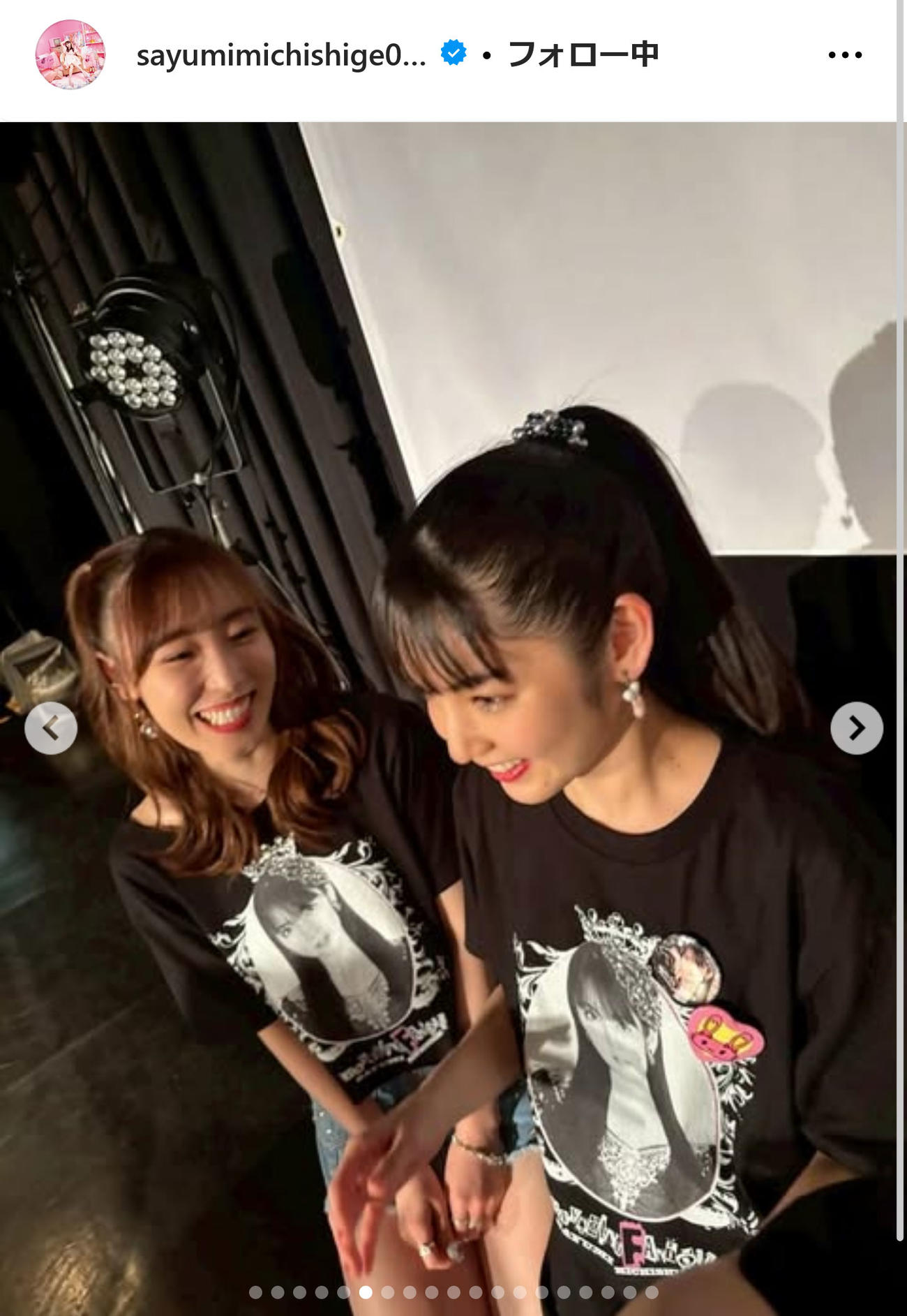 道重さゆみインスタグラムから