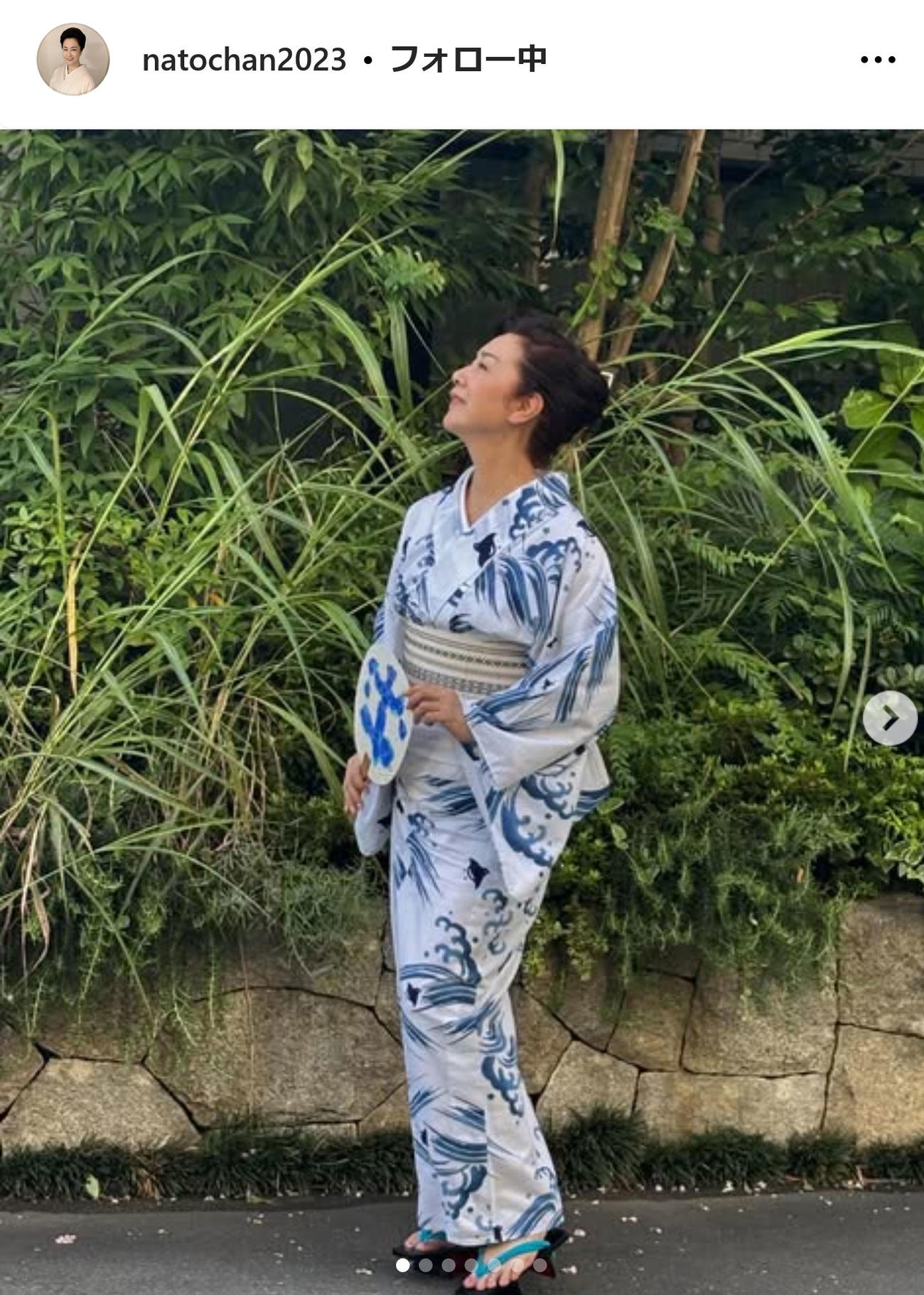 名取裕子インスタグラムから