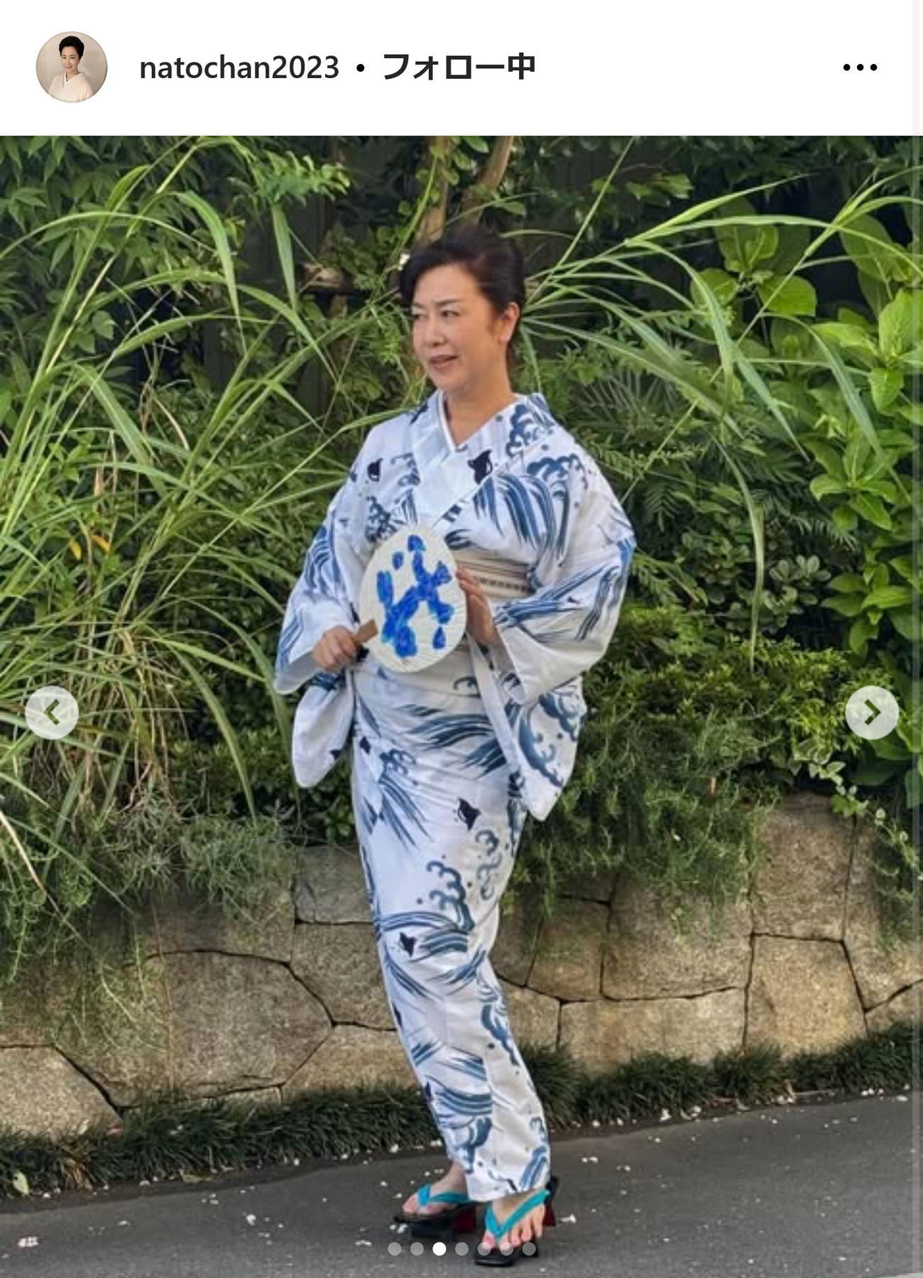 名取裕子インスタグラムから