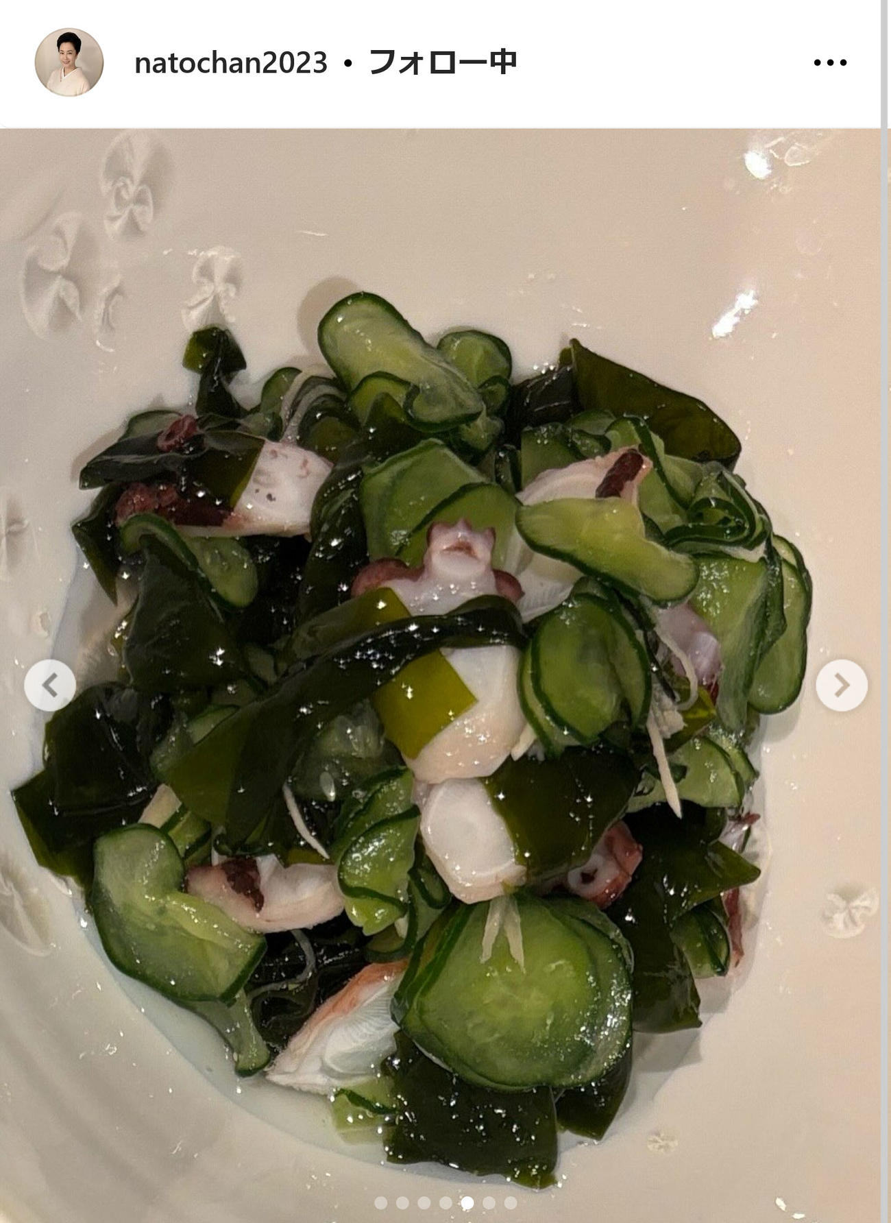 名取裕子インスタグラムから