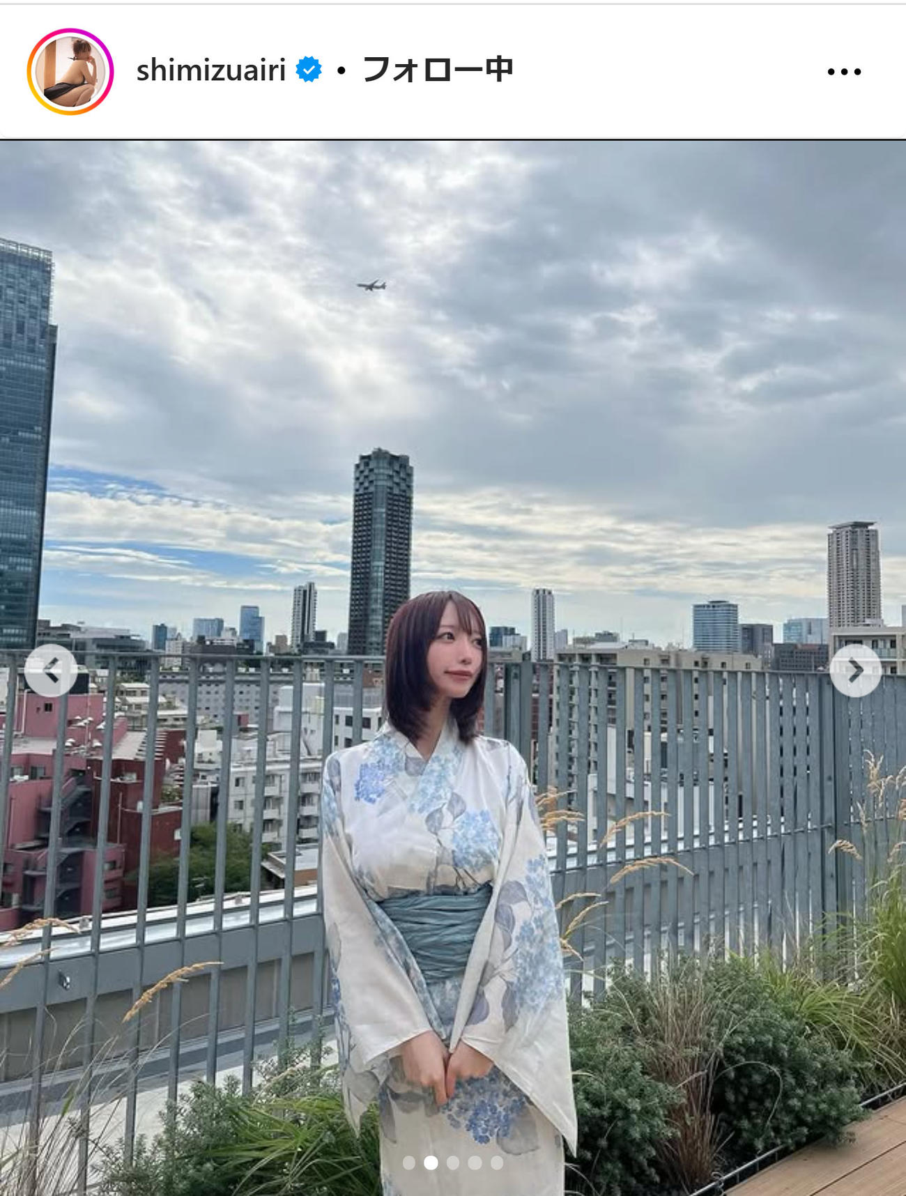 清水あいりのインスタグラムから