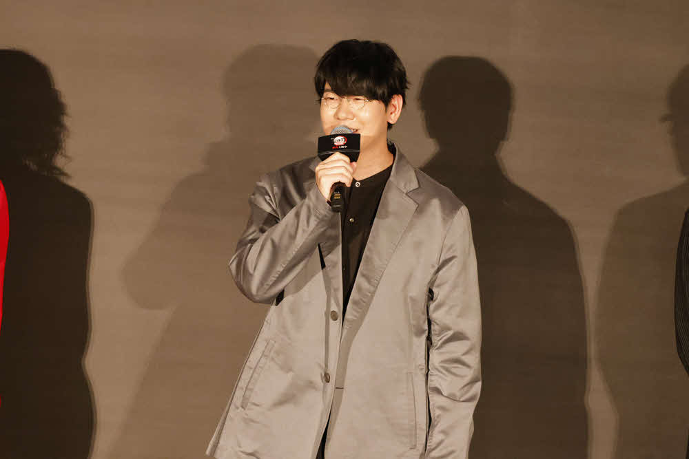 「劇場版『鬼滅の刃』無限城編　第一章　猗窩座再来」公開記念舞台あいさつに登壇した花江夏樹