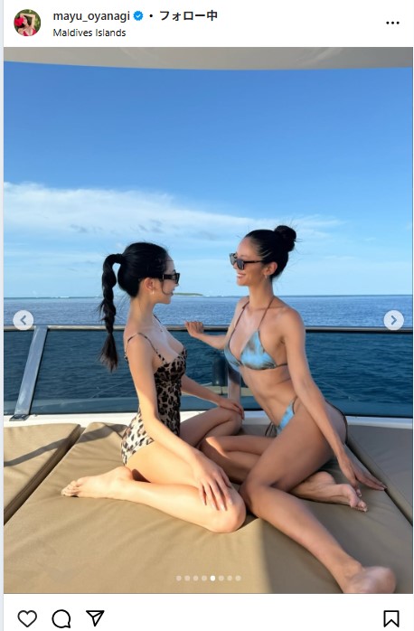 大柳麻友のインスタグラムから
