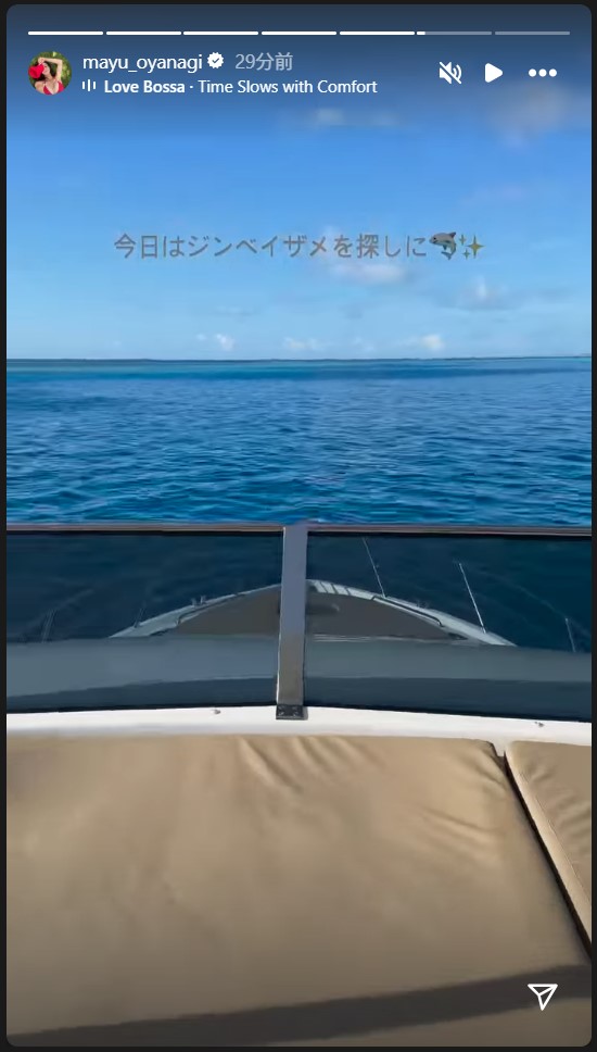 大柳麻友のストーリーズから
