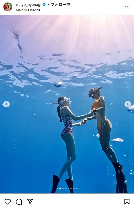 大柳麻友のインスタグラムから