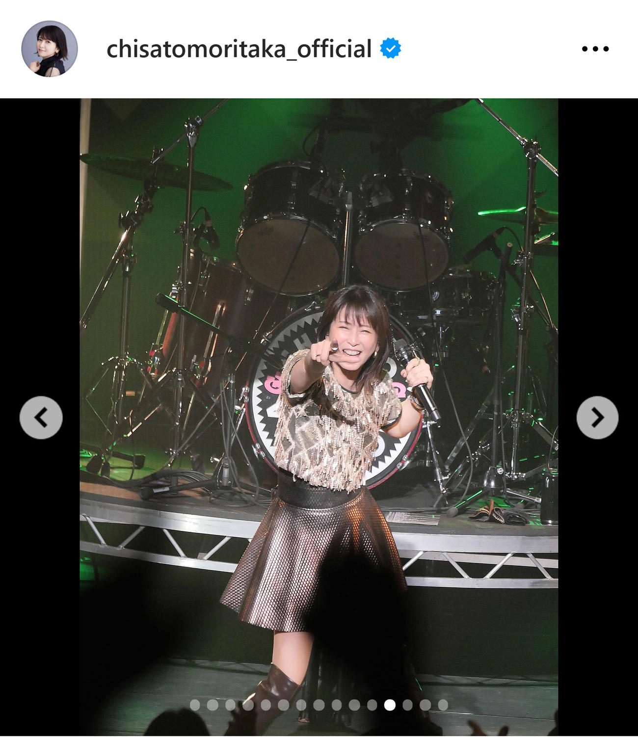 森高千里のインスタグラムから