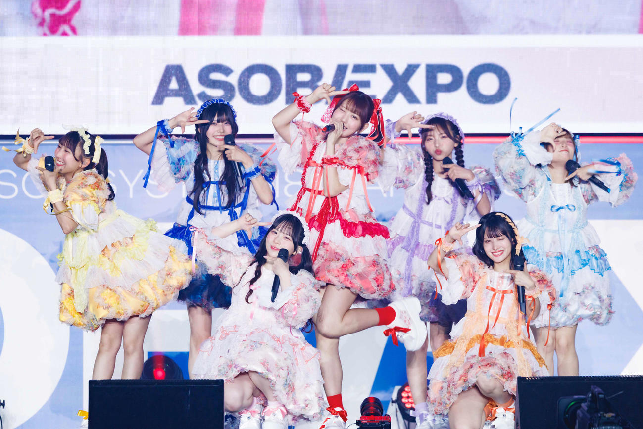 「ASOBI EXPO」に出演したSWEET STEADY（ヨシモリユウナ氏、金谷龍之介氏撮影）
