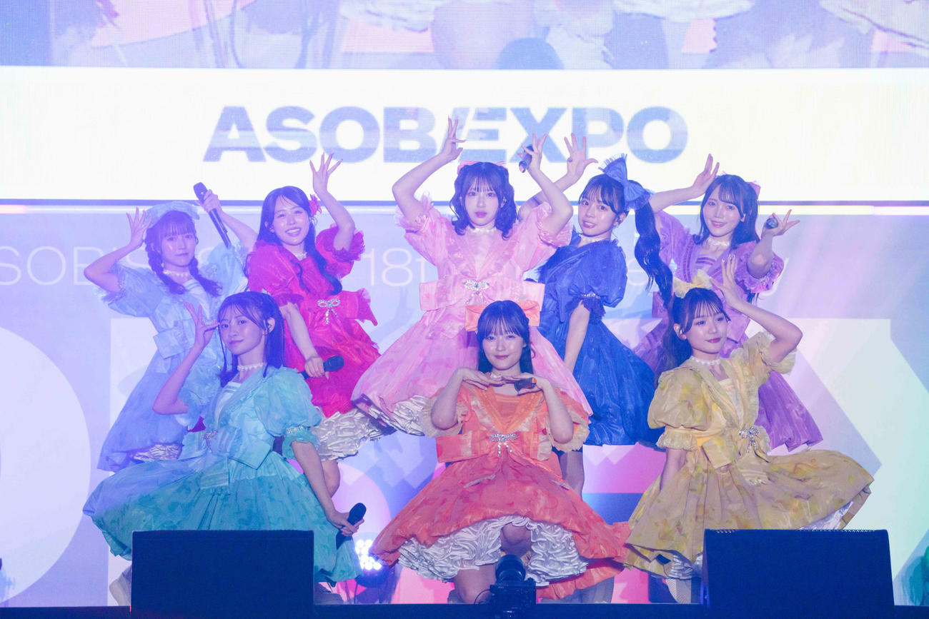 「ASOBI EXPO」に出演したCUTIE STREET（ヨシモリユウナ氏、金谷龍之介氏撮影）